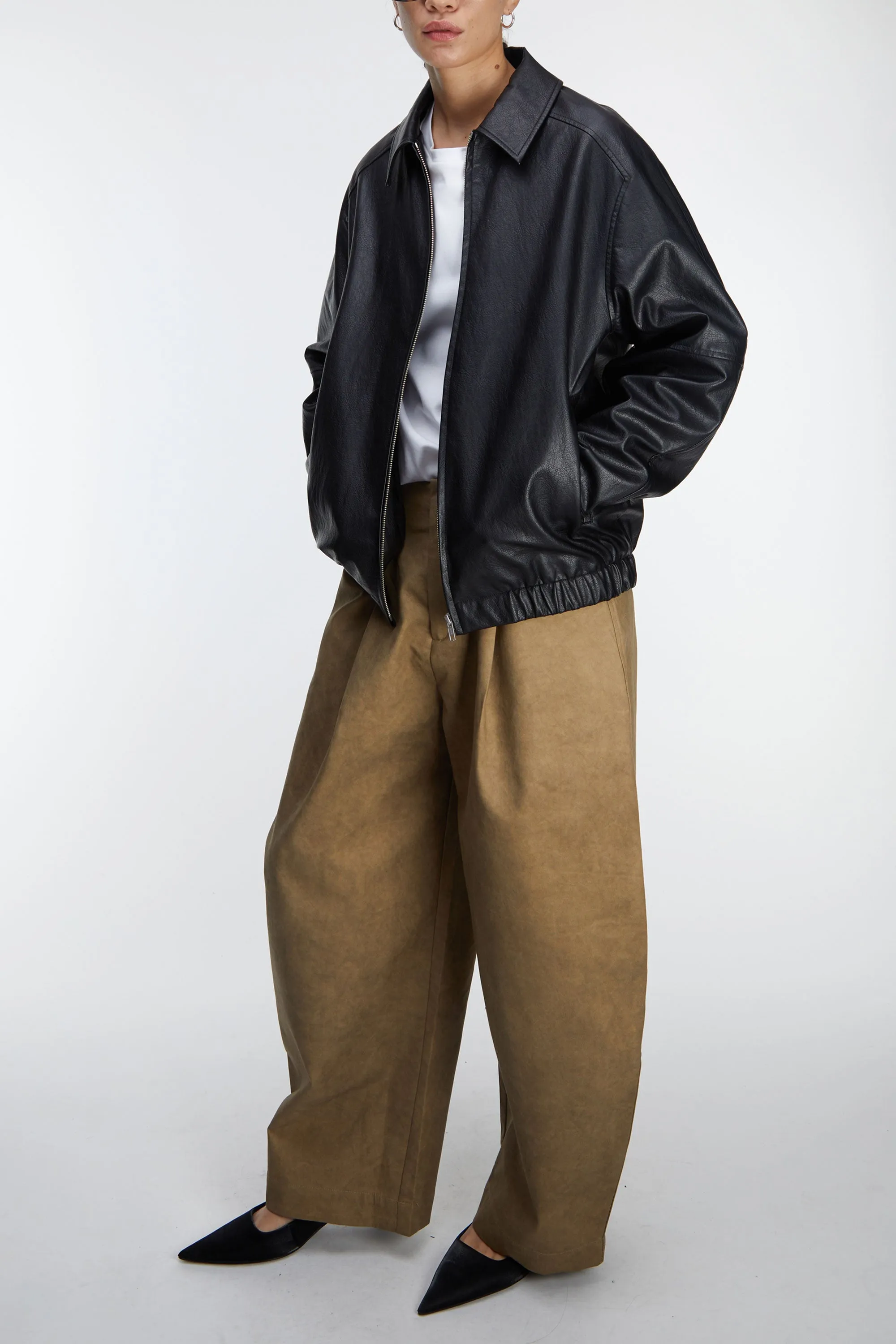 VOLUMINOUS BARREL LEG PANT sold by OAK AND FORT product image thumbnail 2