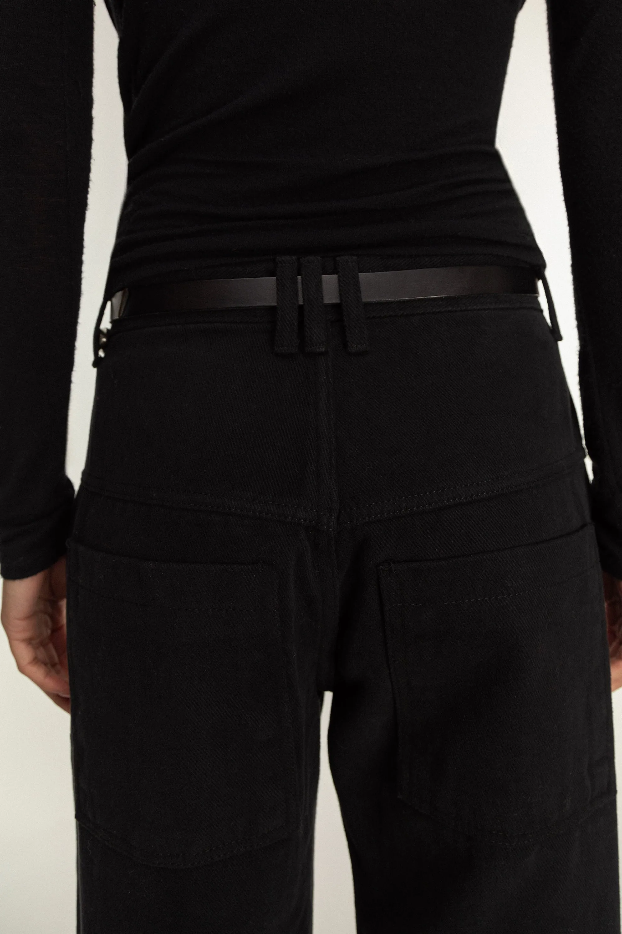 PLEATED PANTS WITH STUD DETAILS sold by OAK AND FORT product image thumbnail 4