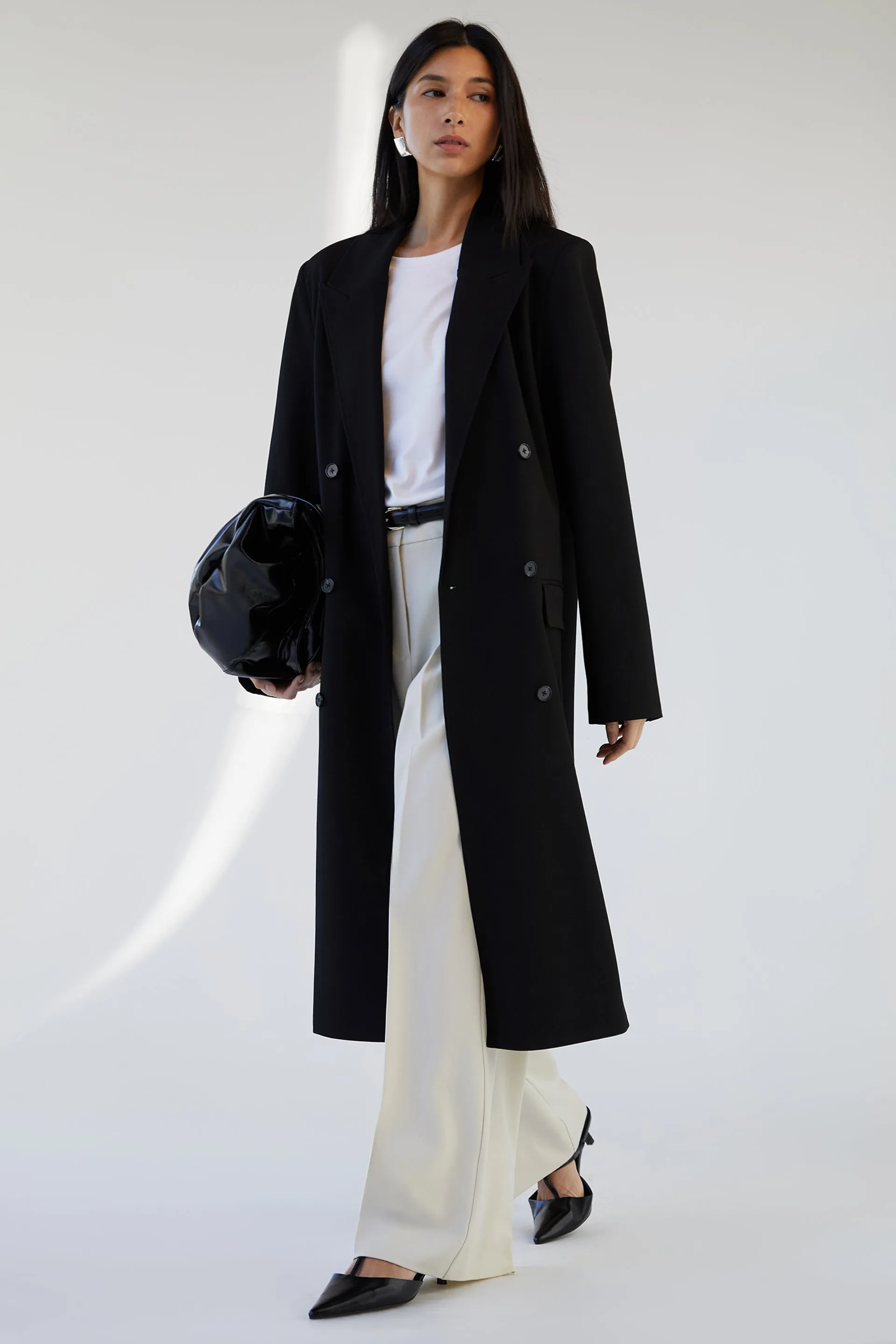 DOUBLE-BREASTED SUITING COAT sold by OAK AND FORT product image thumbnail 3