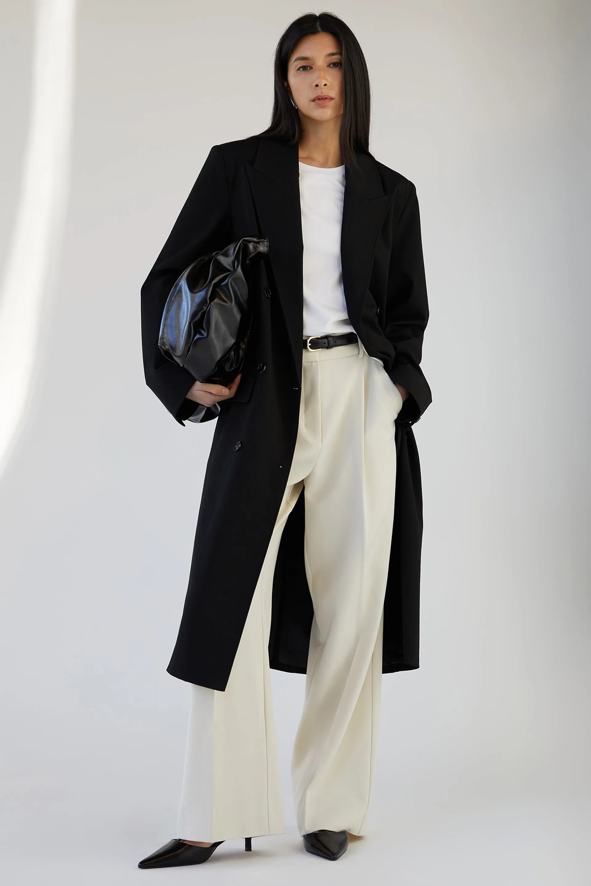 DOUBLE-BREASTED SUITING COAT sold by OAK AND FORT product image thumbnail 2