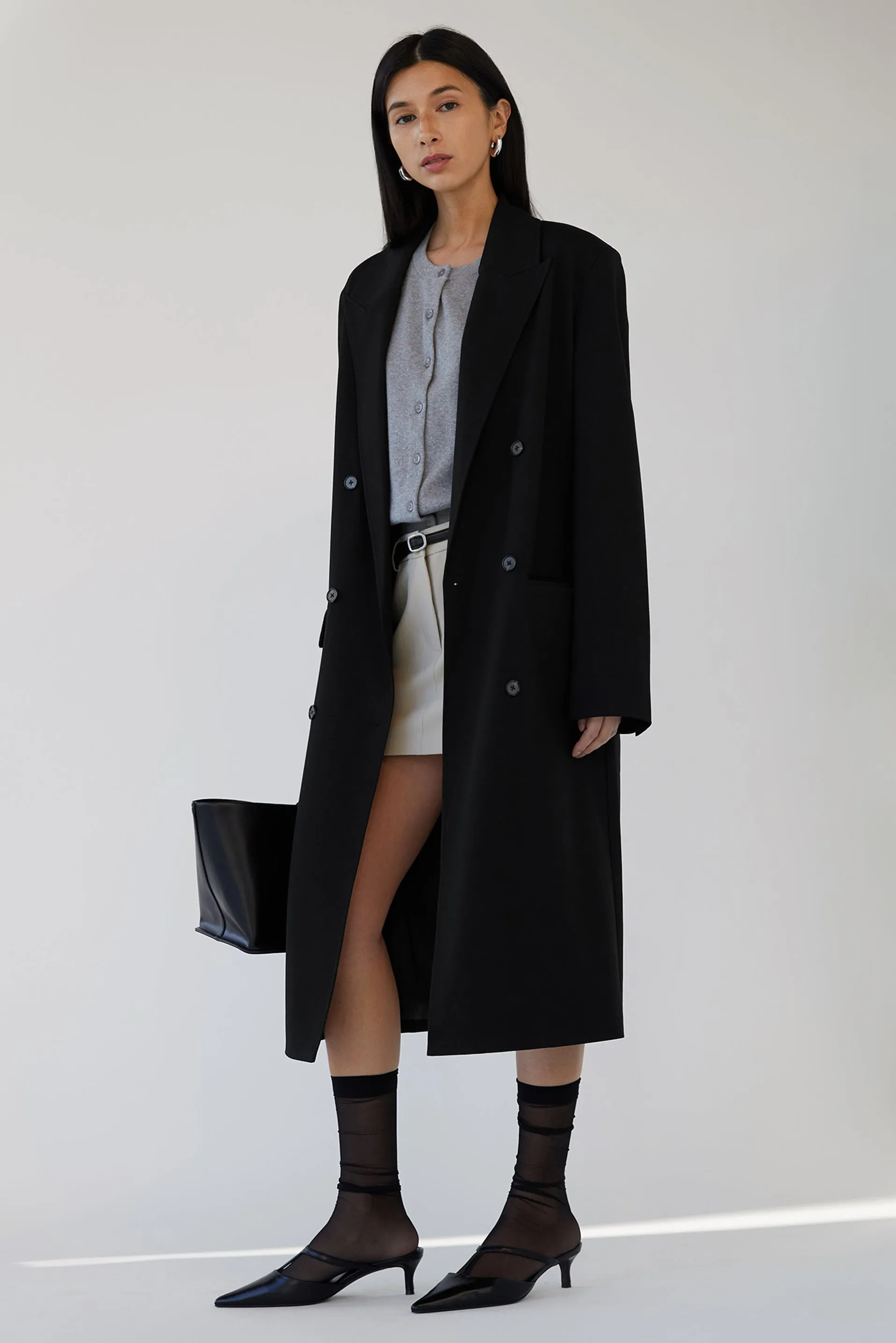 DOUBLE-BREASTED SUITING COAT sold by OAK AND FORT product image thumbnail 4