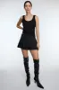 PLEATED WRAP MINI SKORT sold by OAK AND FORT
