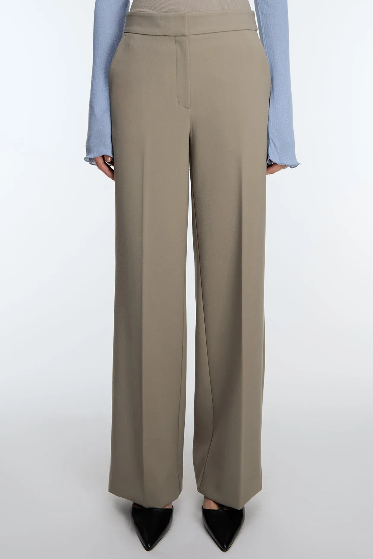 SKIRT-OVERLAY SUITING TROUSER sold by OAK AND FORT product image thumbnail 2