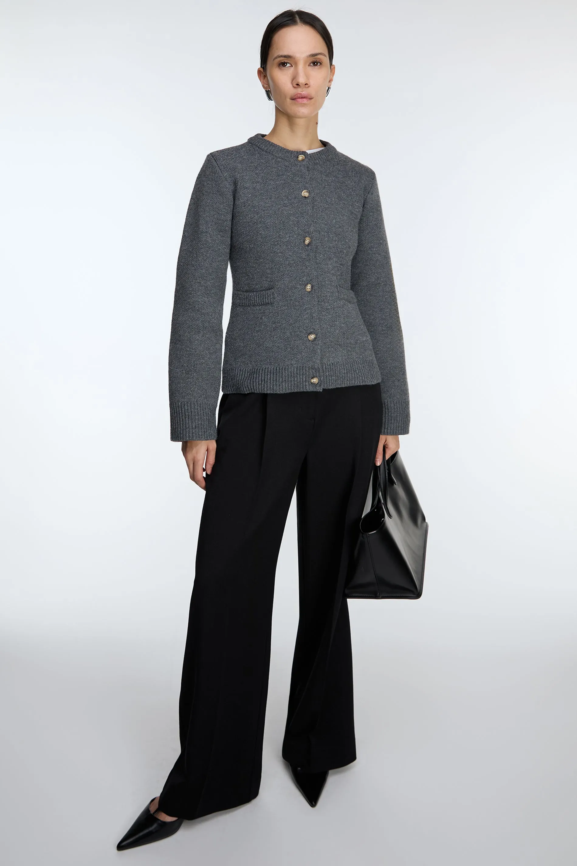 BUTTON UP CARDIGAN WITH POCKETS sold by OAK AND FORT