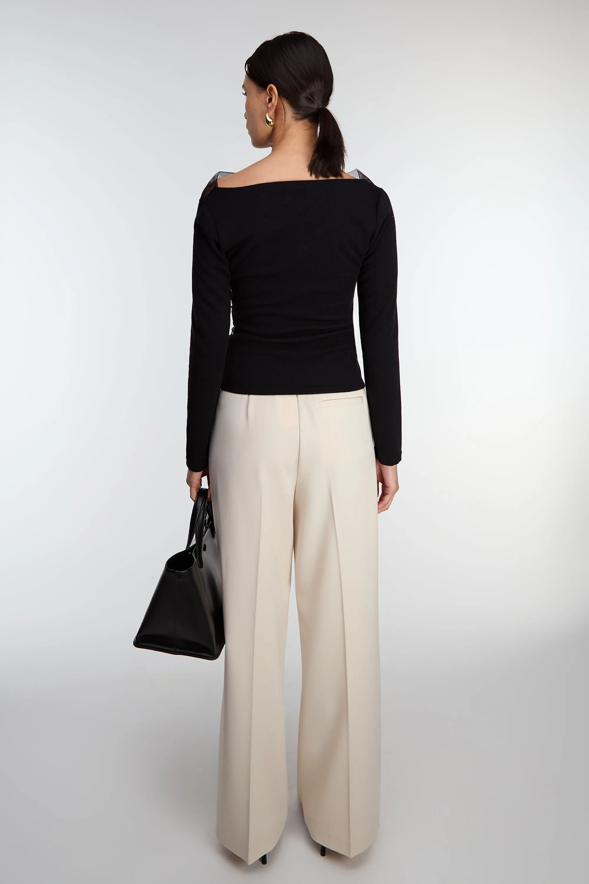 SHEER LAYERED TOP sold by OAK AND FORT product image thumbnail 4