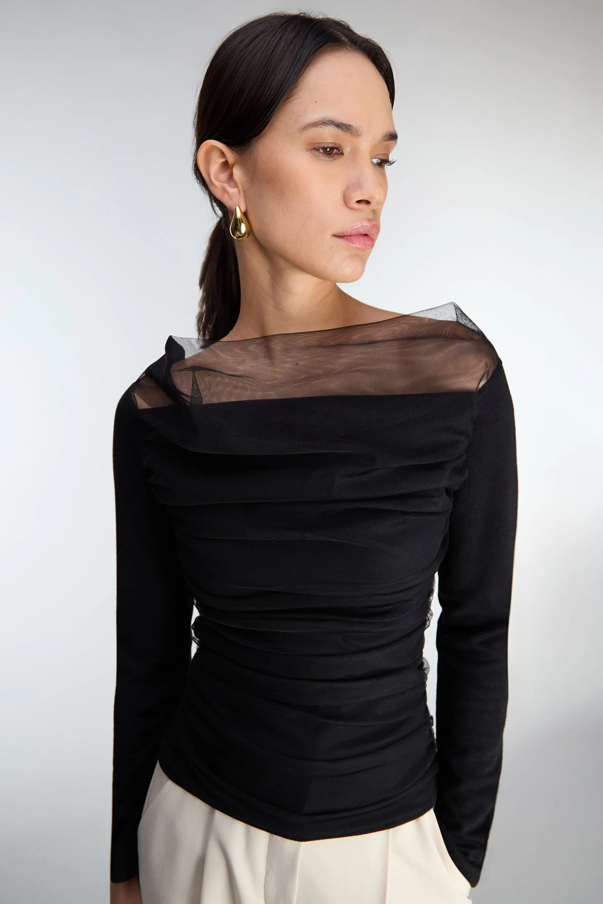 SHEER LAYERED TOP sold by OAK AND FORT