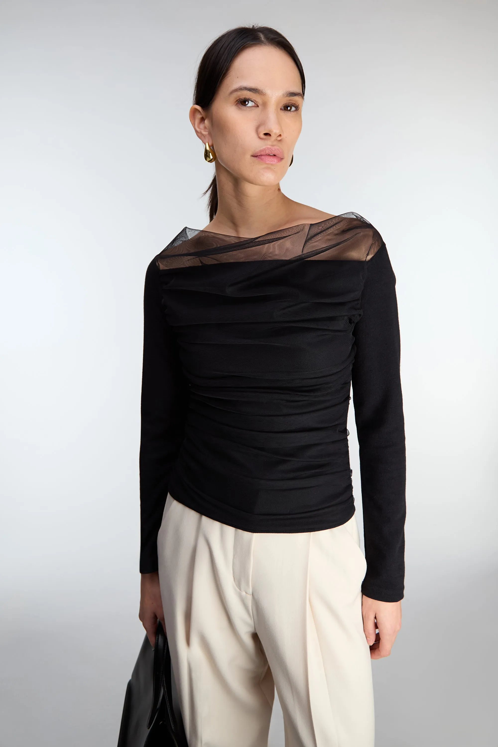 SHEER LAYERED TOP sold by OAK AND FORT product image thumbnail 2