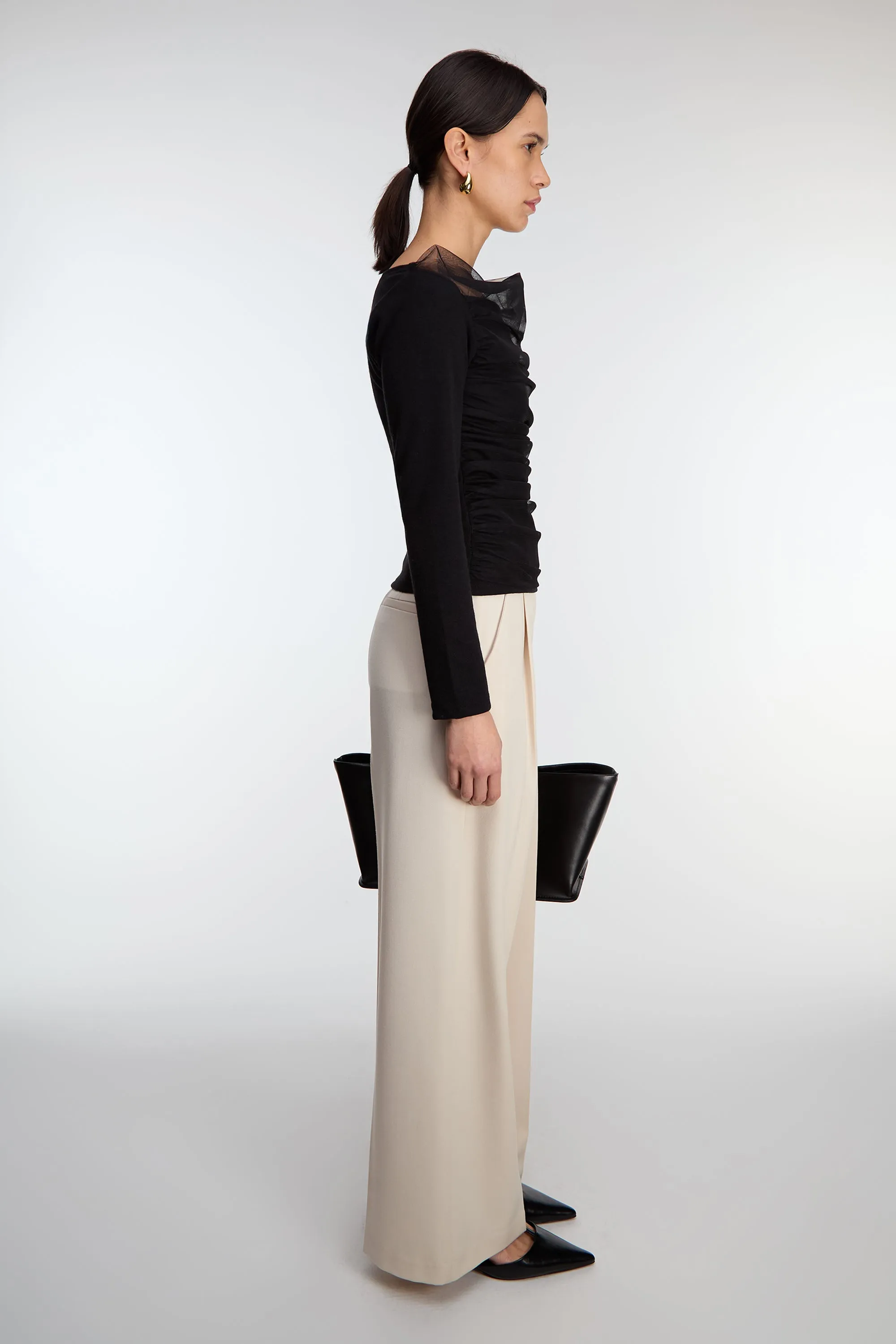 SHEER LAYERED TOP sold by OAK AND FORT product image thumbnail 3