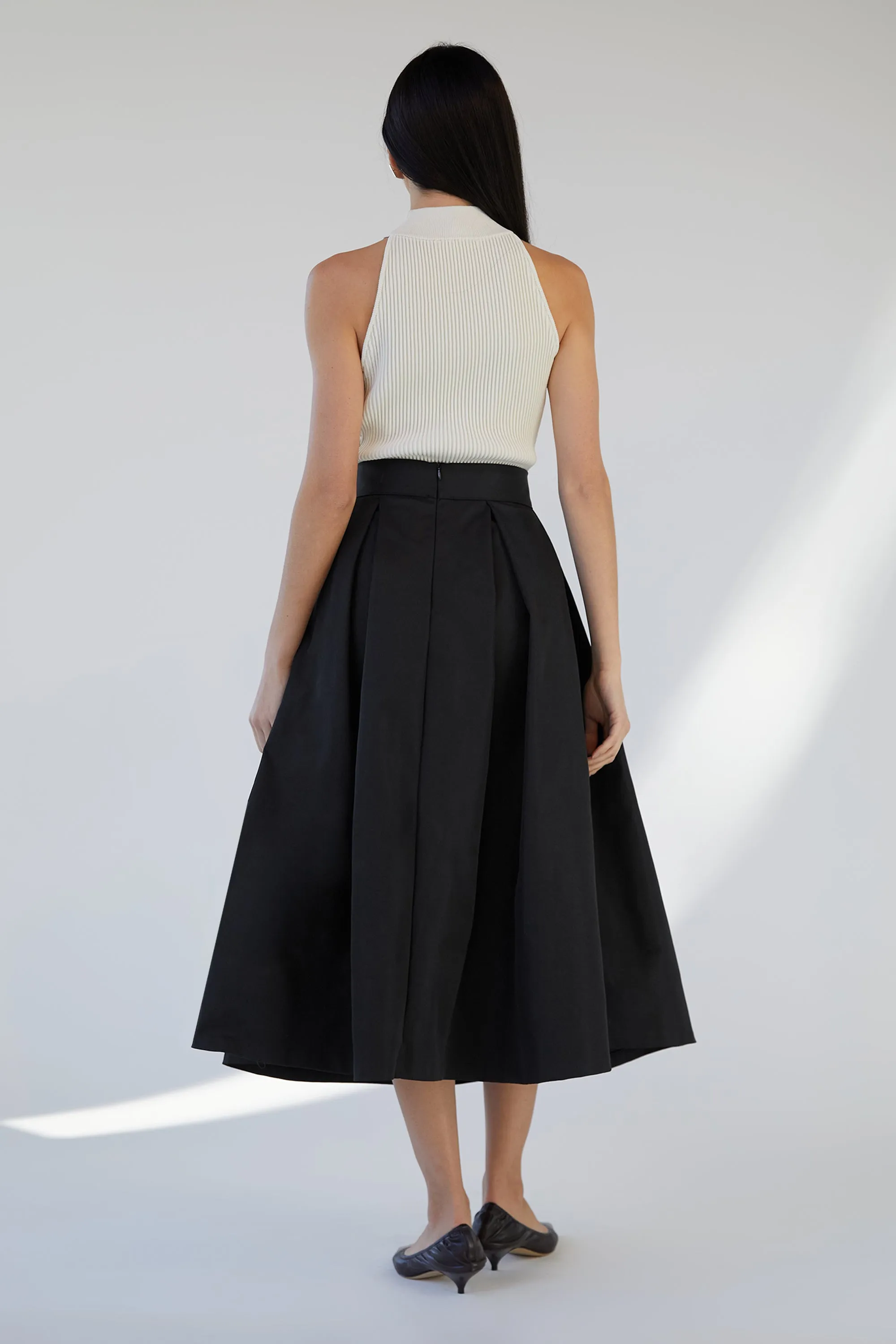 MIDI PLEATED SKIRT sold by OAK AND FORT product image thumbnail 4