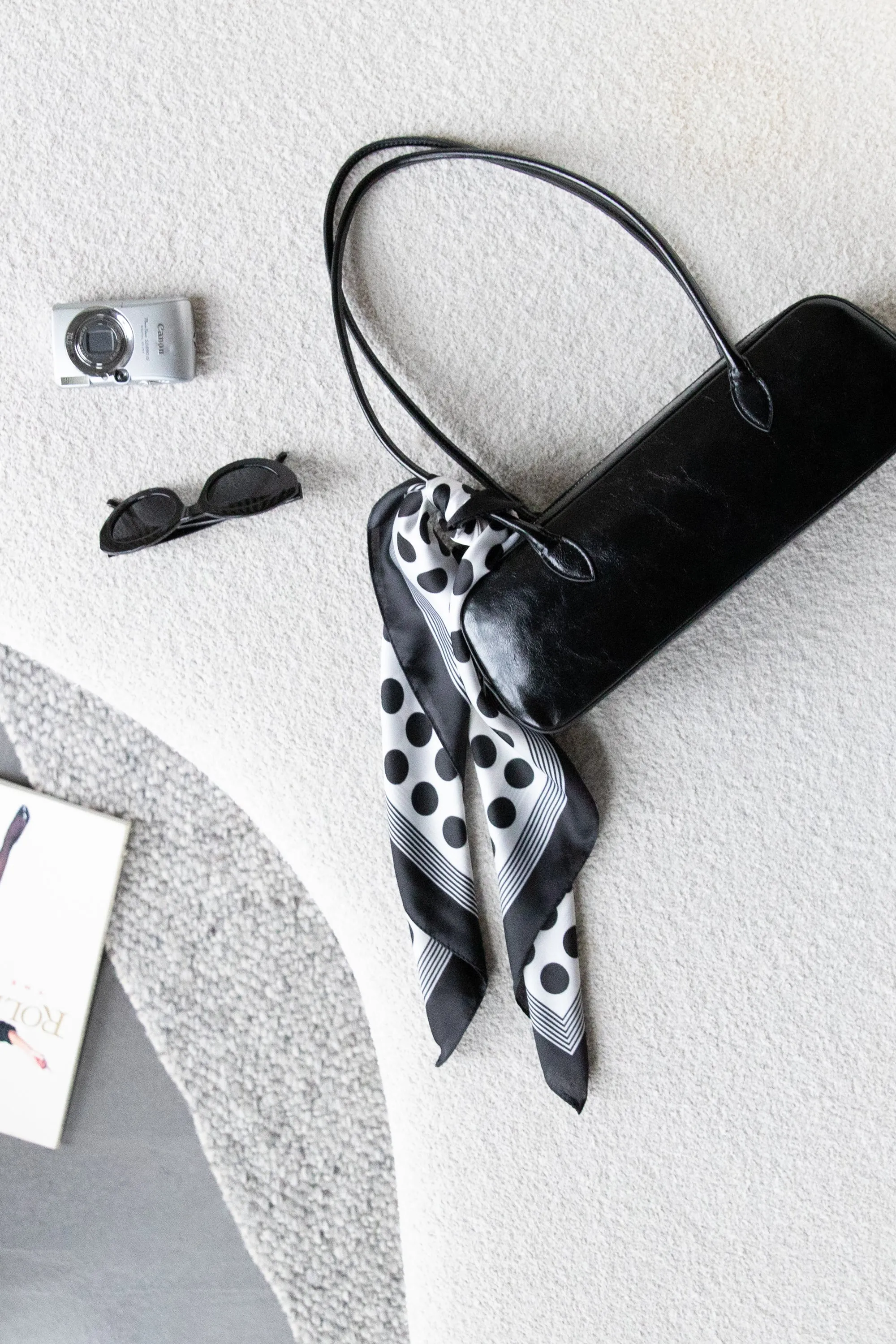 POLKA DOT SATIN HEAD SCARF sold by OAK AND FORT