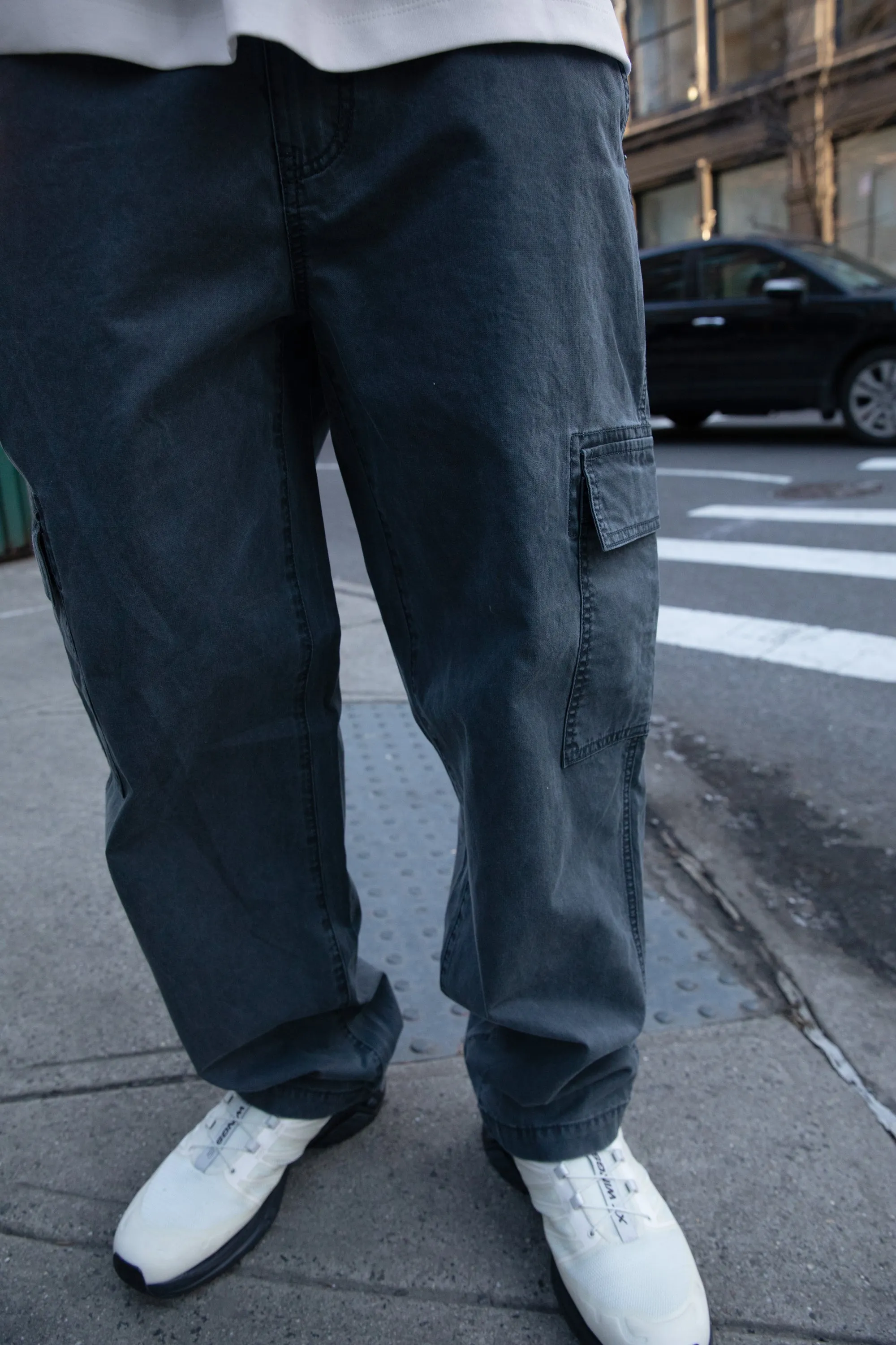 WASHED EFFECT COTTON CARGO PANT sold by OAK AND FORT product image thumbnail 2
