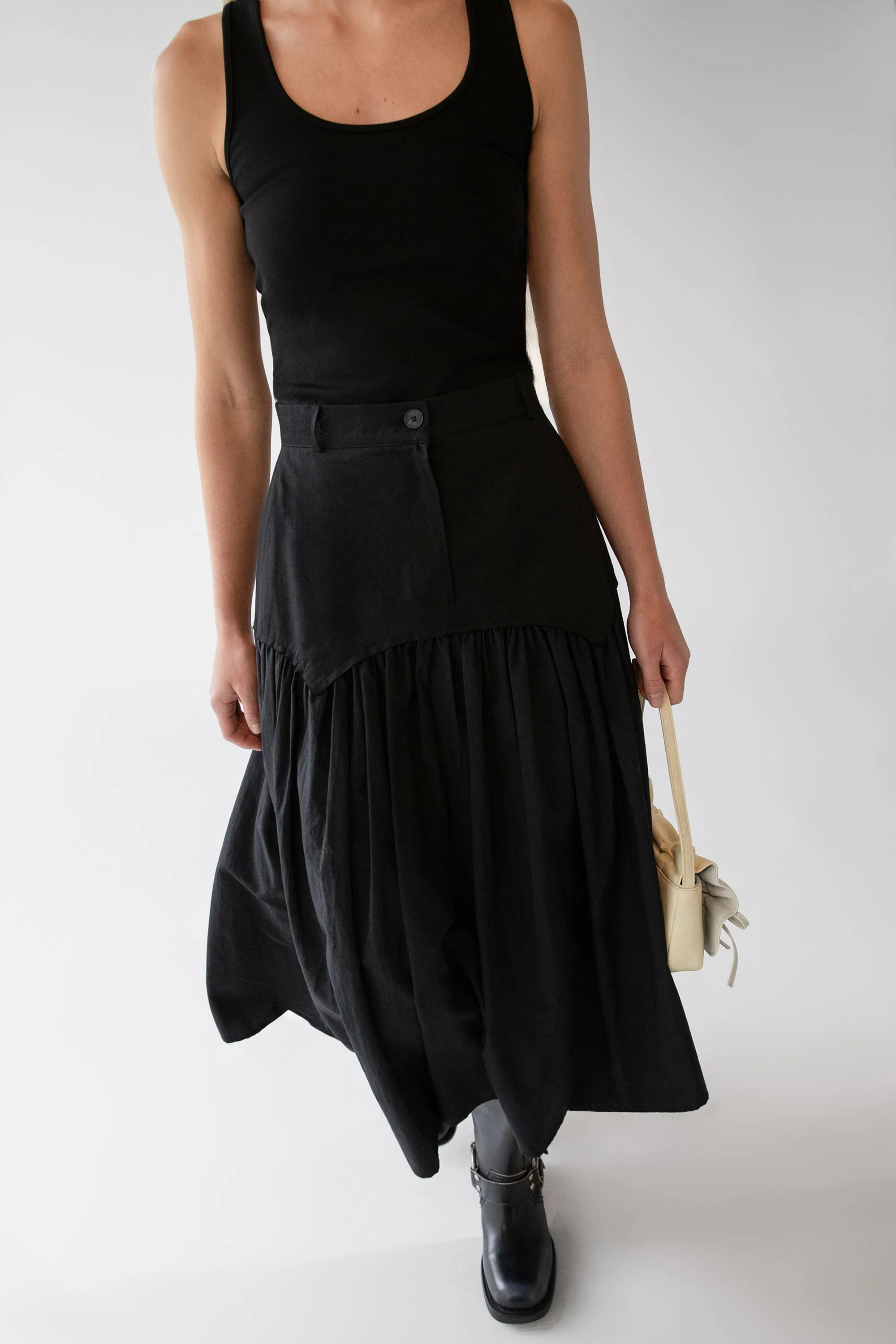 NYLON PLEATED MIDI SKIRT sold by OAK AND FORT product image thumbnail 3