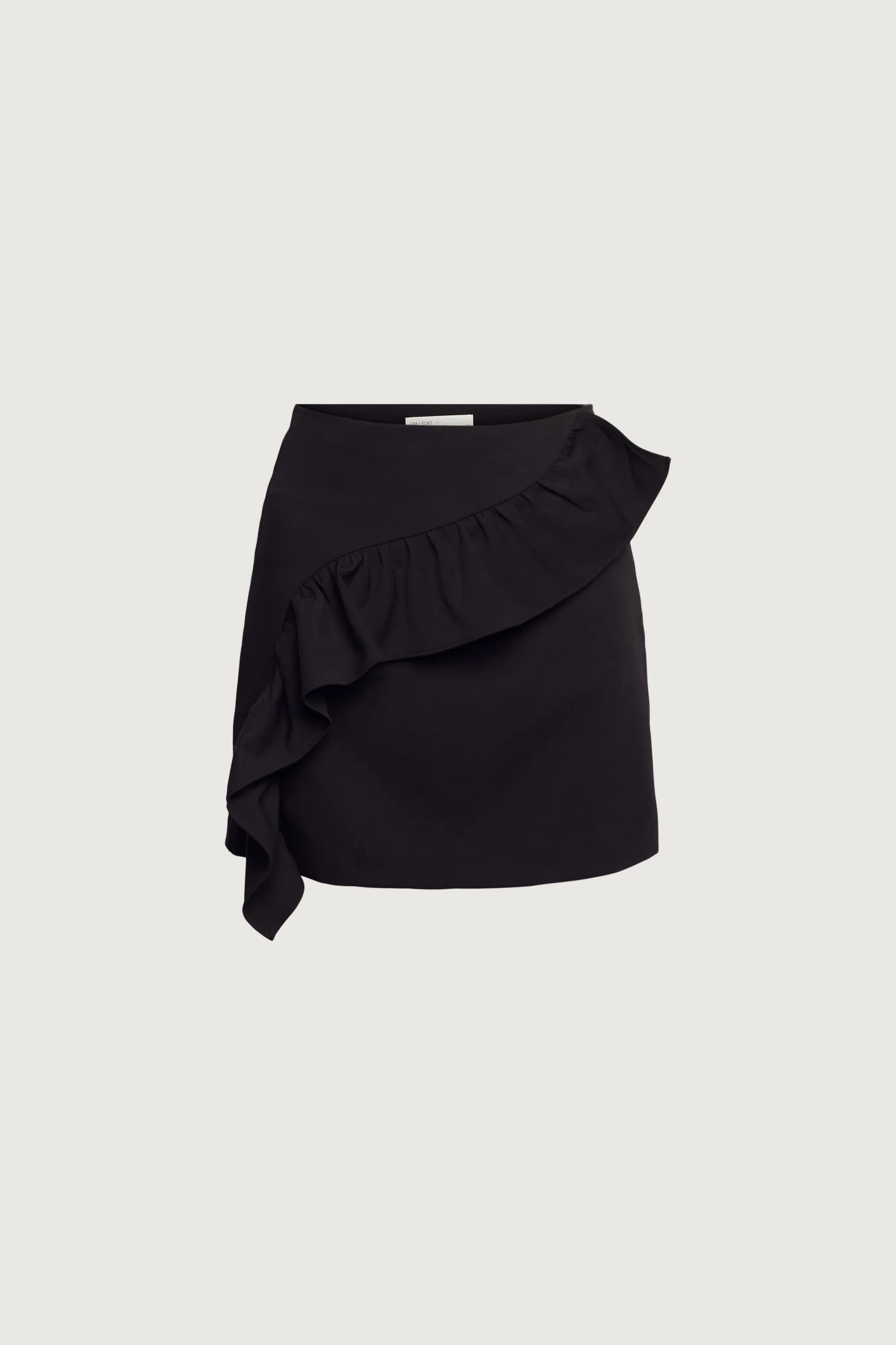 MINI SKIRT WITH CURVED RUFFLE sold by OAK AND FORT product image thumbnail 3