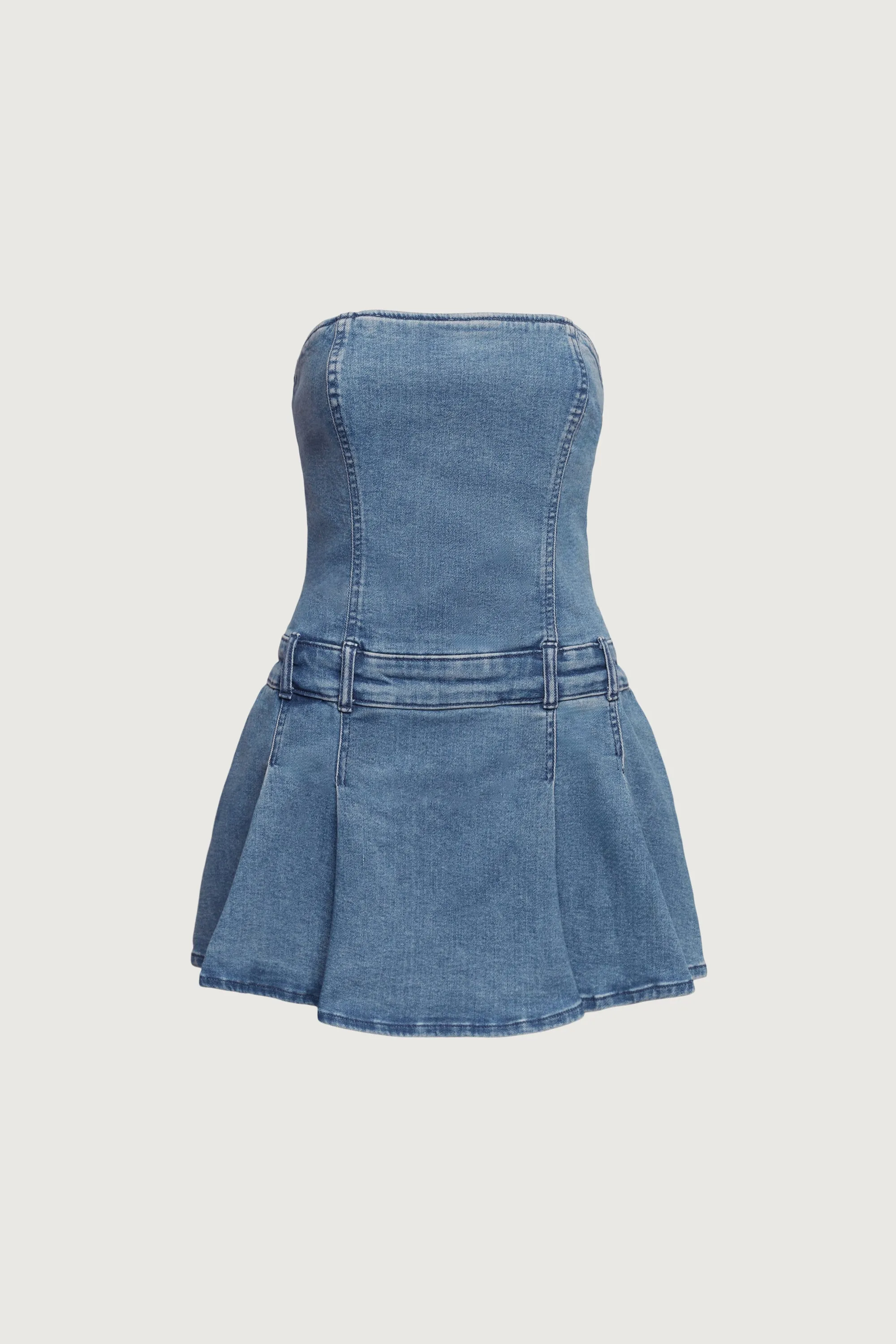 DENIM TUBE MINI DRESS sold by OAK AND FORT