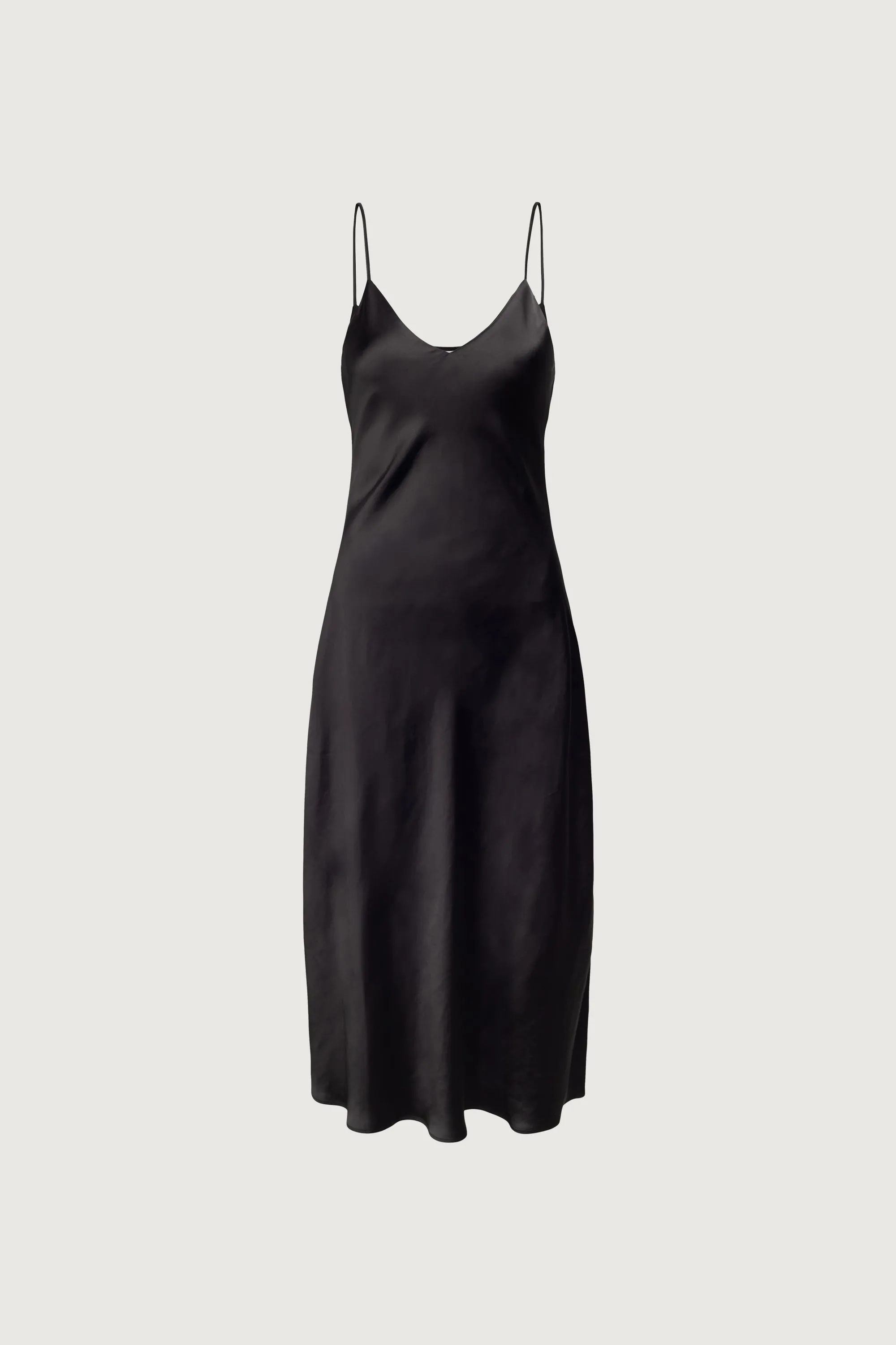 SATIN V-NECK MIDI DRESS sold by OAK AND FORT product image thumbnail 2