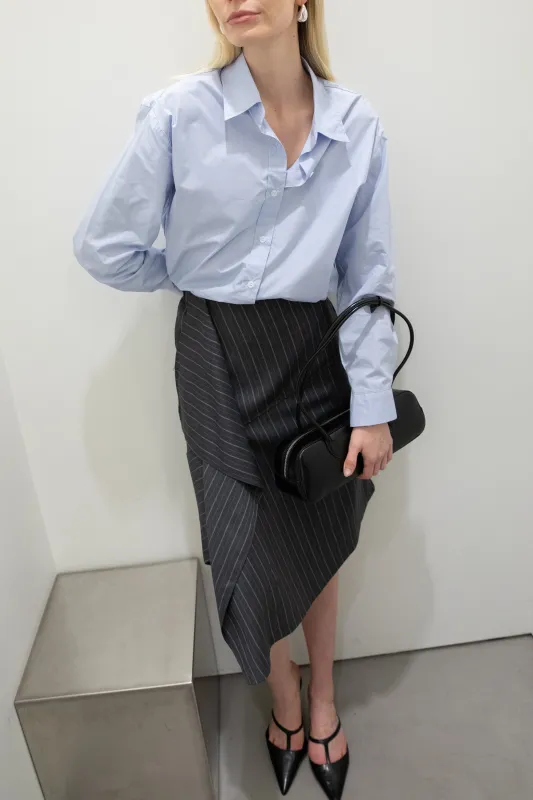 PINSTRIPE MIDI SKIRT sold by OAK AND FORT