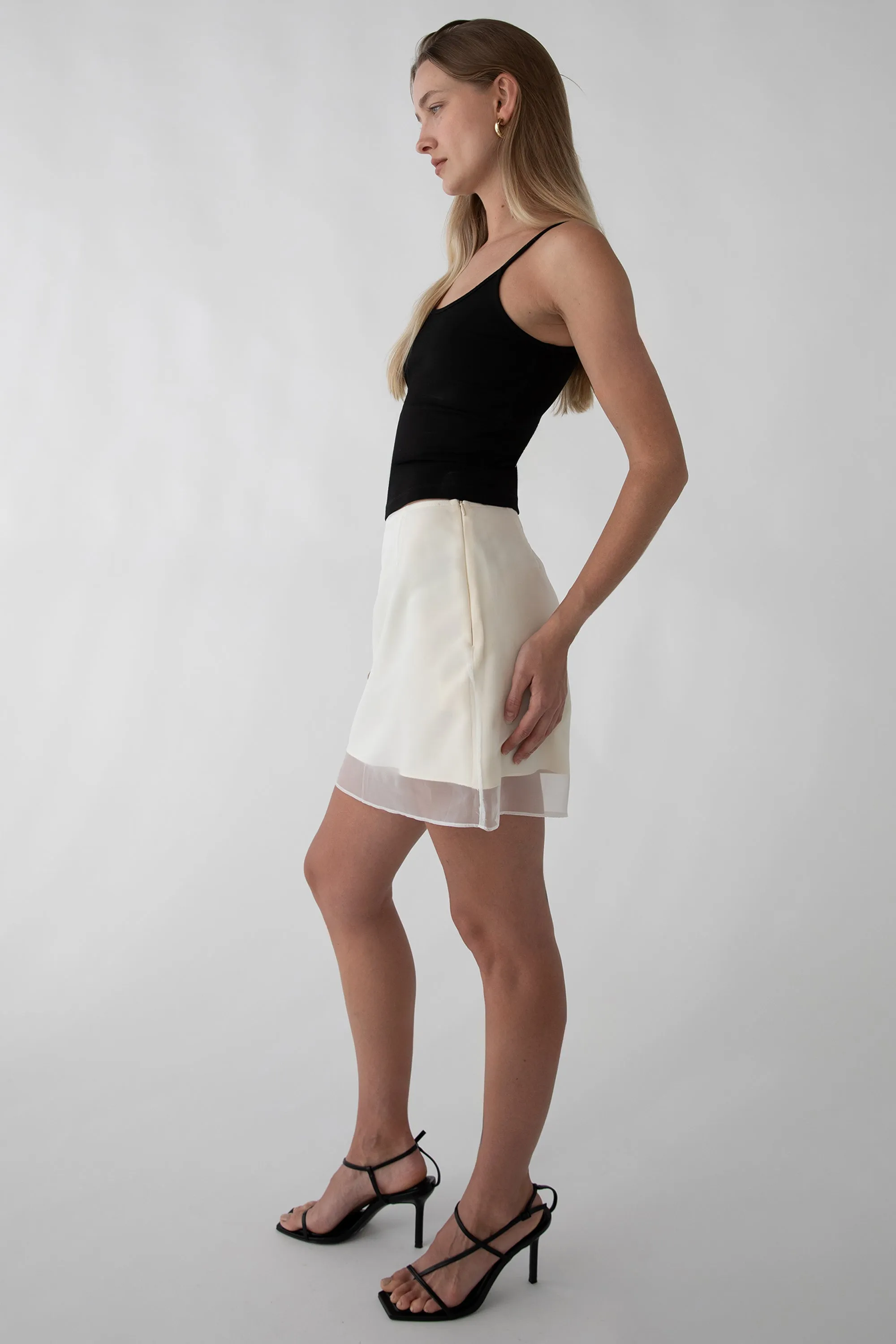 SHEER LAYERED MINI SKIRT sold by OAK AND FORT product image thumbnail 4