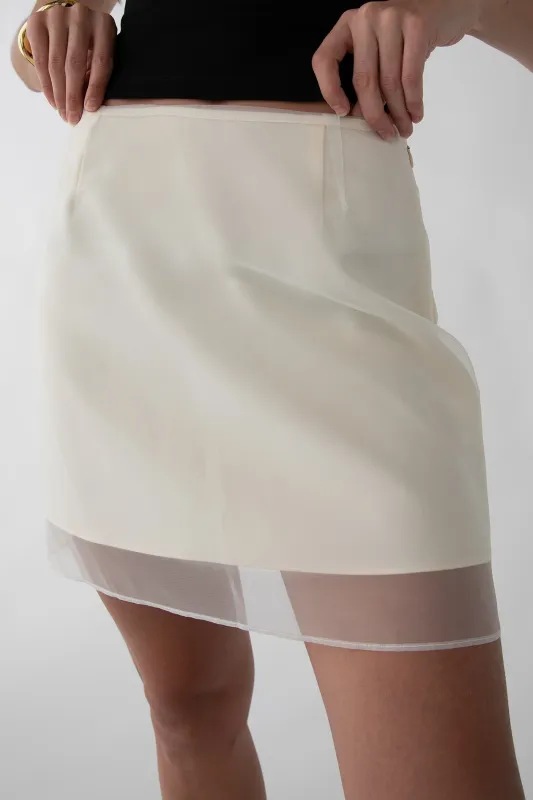 SHEER LAYERED MINI SKIRT sold by OAK AND FORT