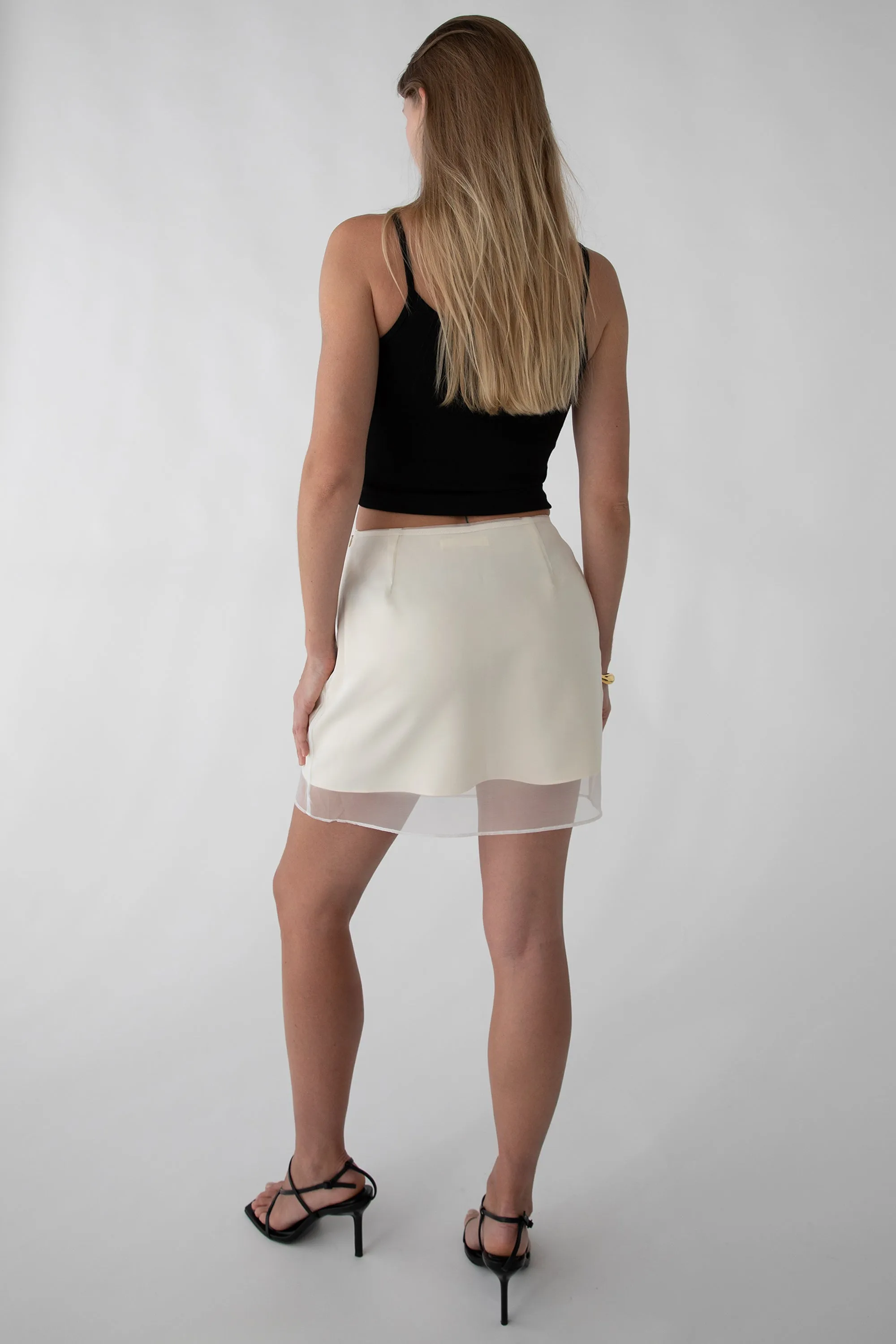SHEER LAYERED MINI SKIRT sold by OAK AND FORT product image thumbnail 5