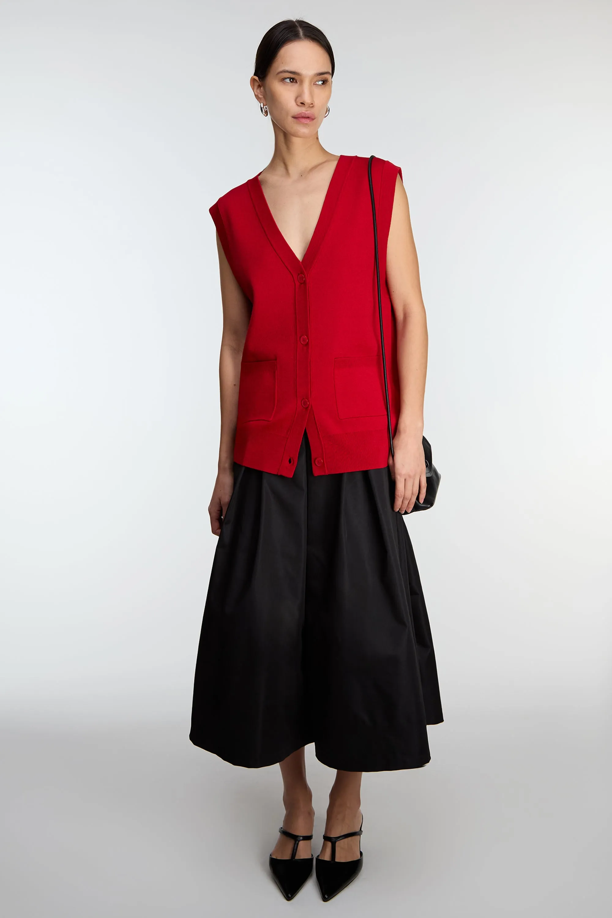 BUTTON FRONT SWEATER VEST sold by OAK AND FORT product image thumbnail 2