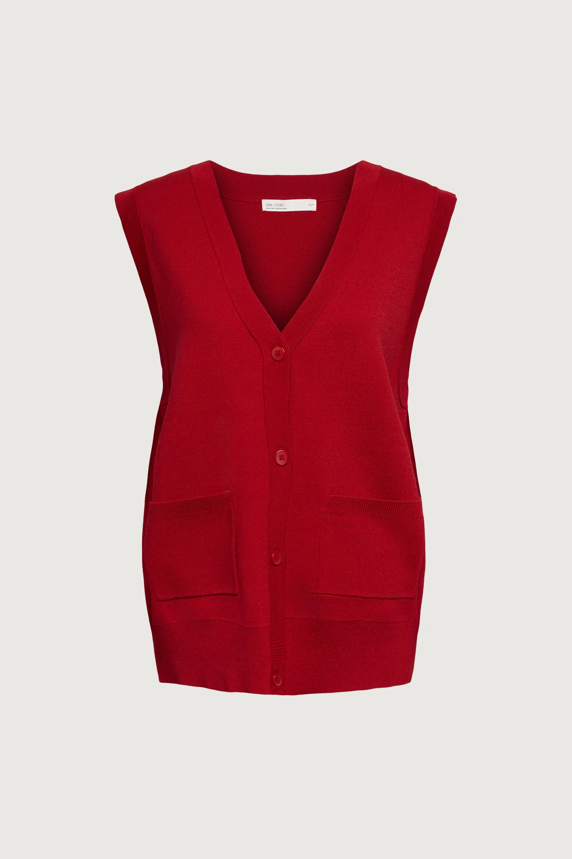 BUTTON FRONT SWEATER VEST sold by OAK AND FORT product image thumbnail 4