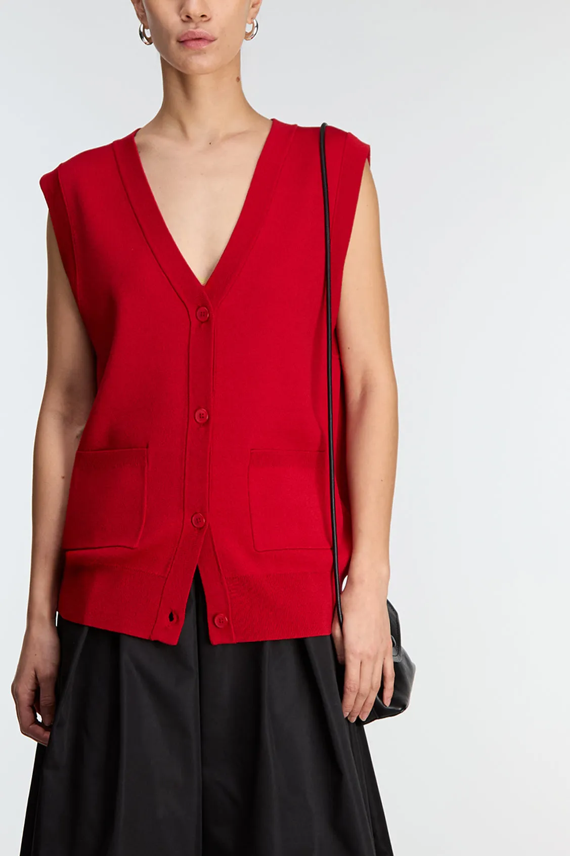 BUTTON FRONT SWEATER VEST sold by OAK AND FORT product image thumbnail 3