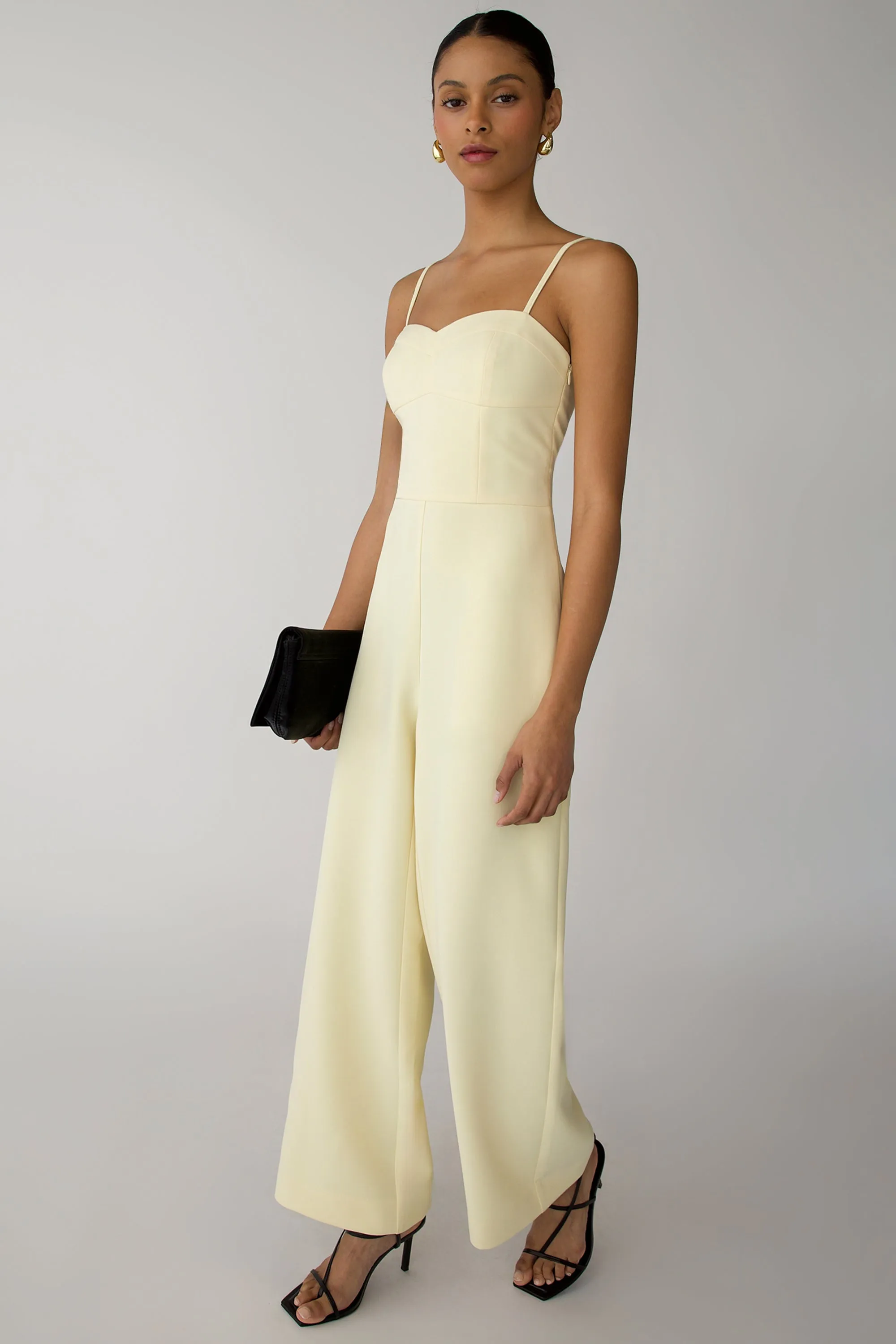 SWEETHEART NECKLINE STRAIGHT LEG JUMPSUIT sold by OAK AND FORT product image thumbnail 3