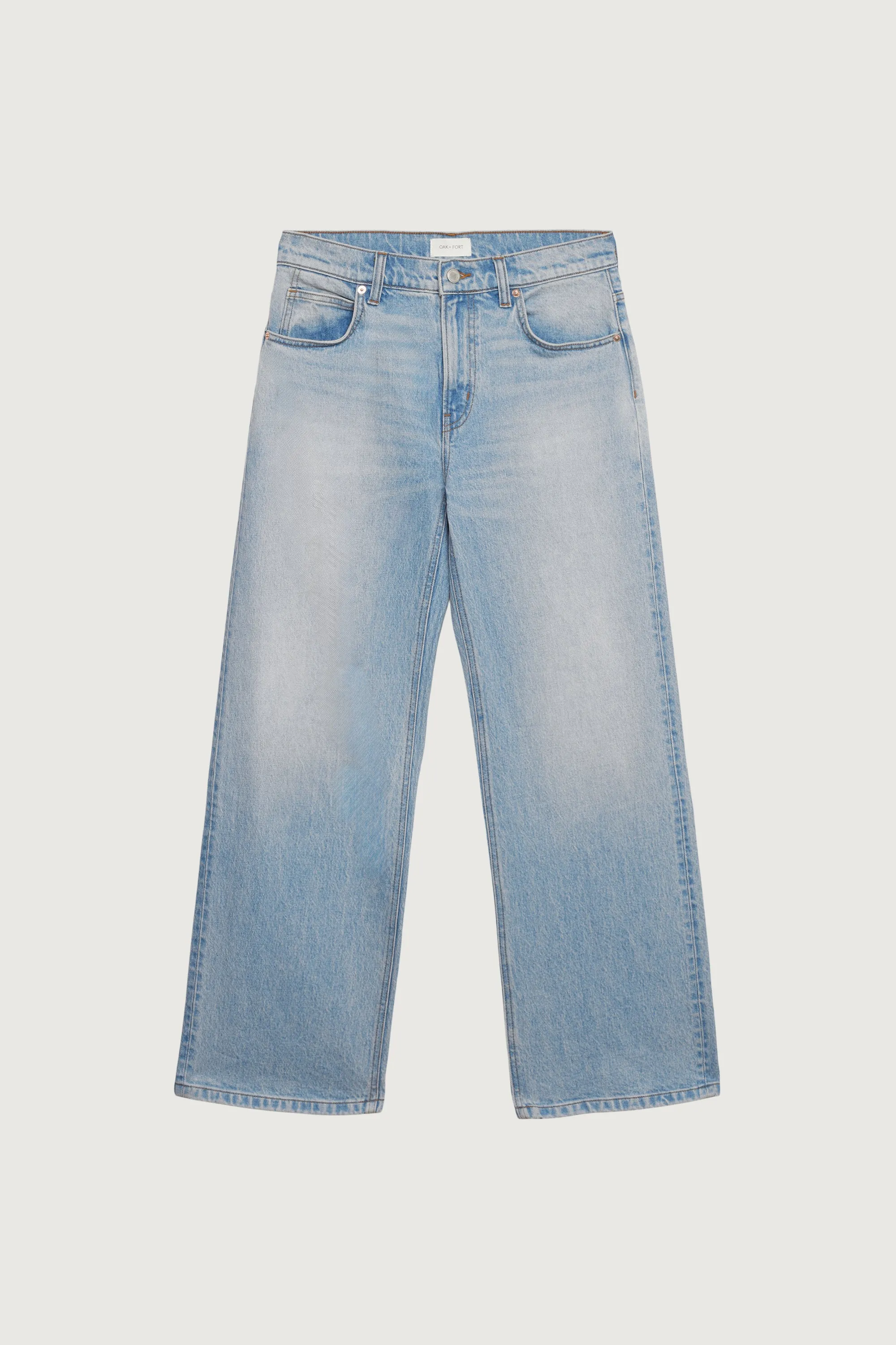 STRAIGHT LEG MID-RISE JEAN sold by OAK AND FORT product image thumbnail 5