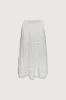 TIERED LACE TRIM MAXI SKIRT sold by OAK AND FORT