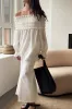 OFF SHOULDER RUCHED BLOUSE sold by OAK AND FORT