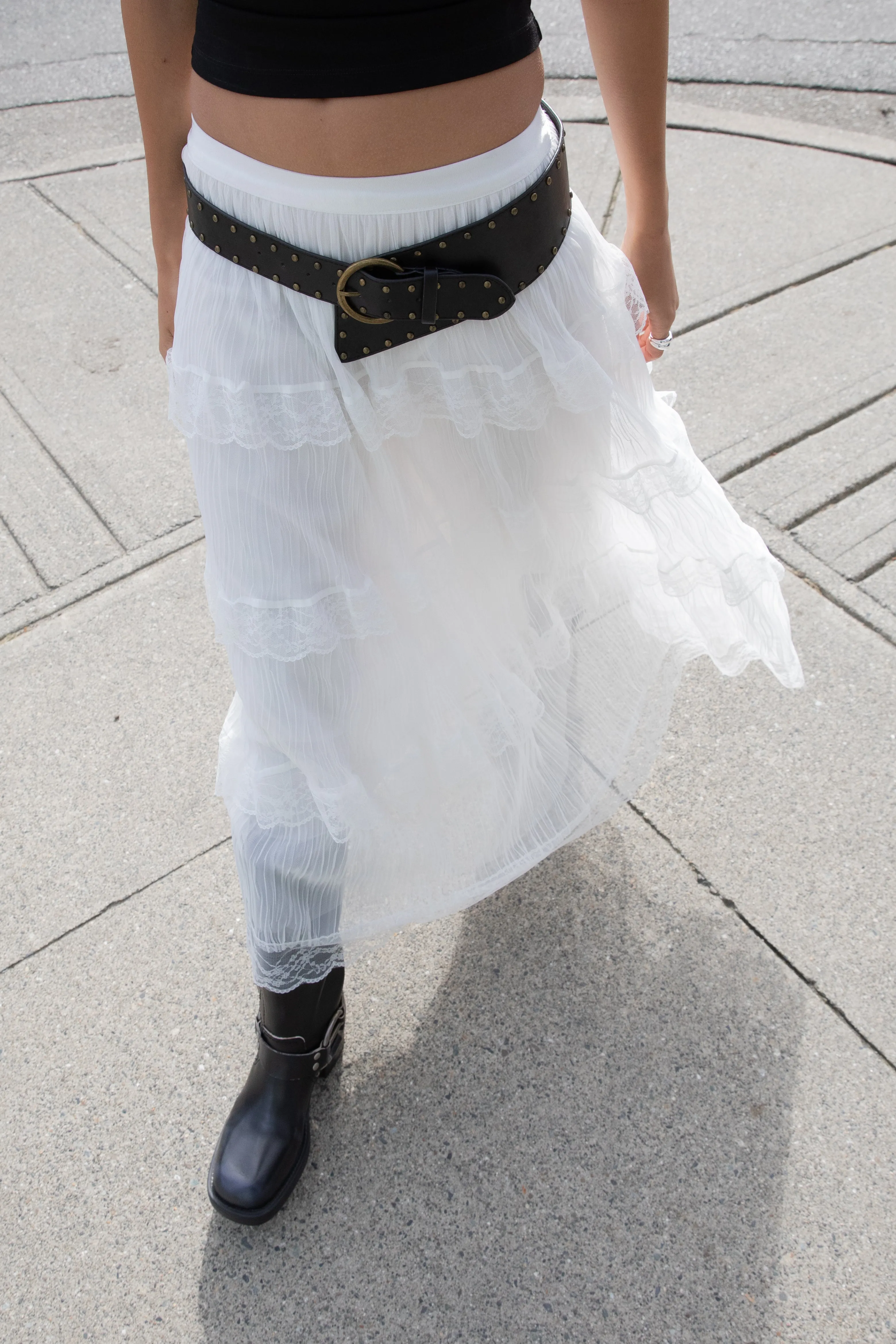 WIDE STUDDED BELT sold by OAK AND FORT product image thumbnail 2