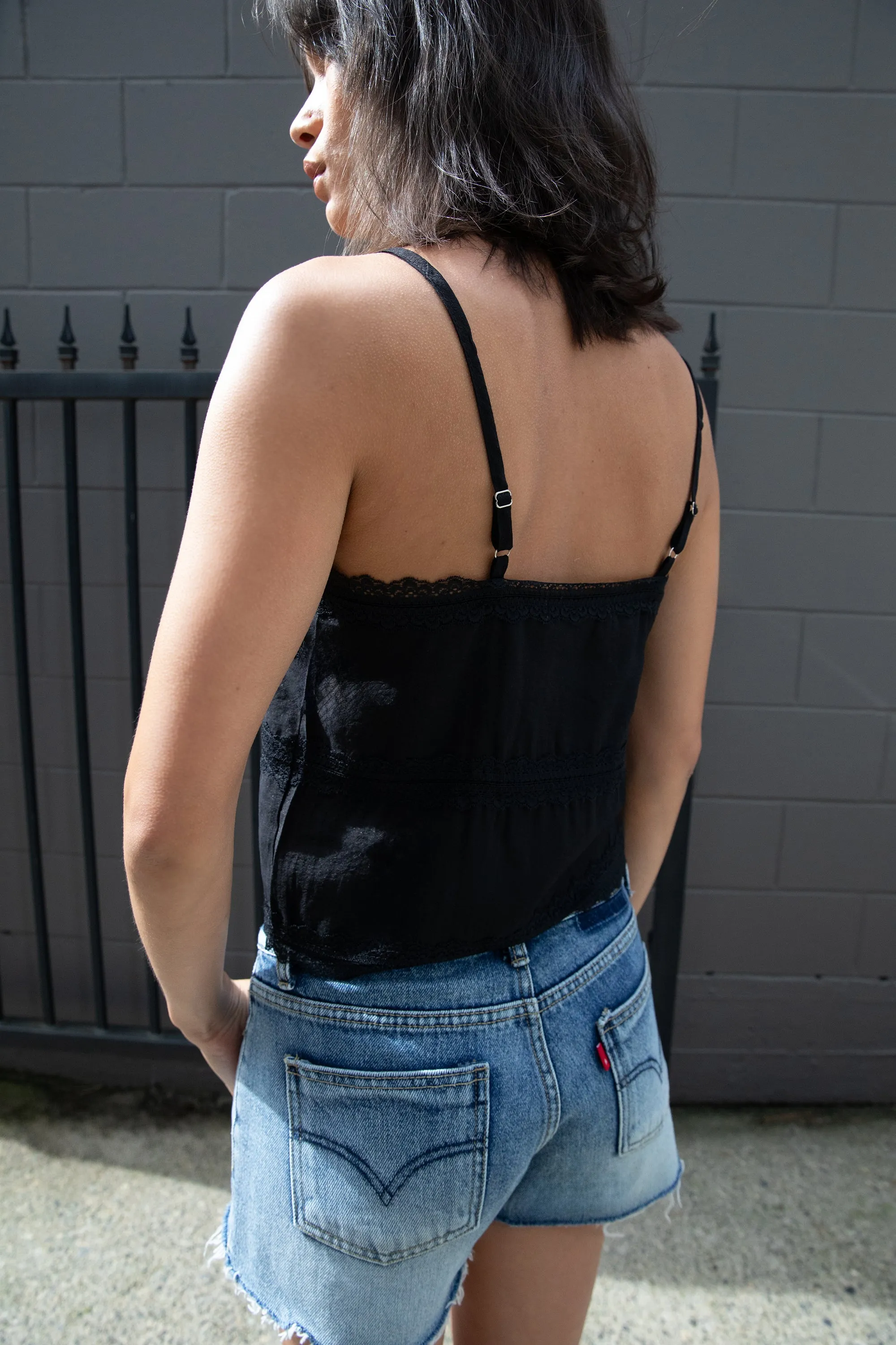 TIERED LACE CAMI TOP sold by OAK AND FORT product image thumbnail 4