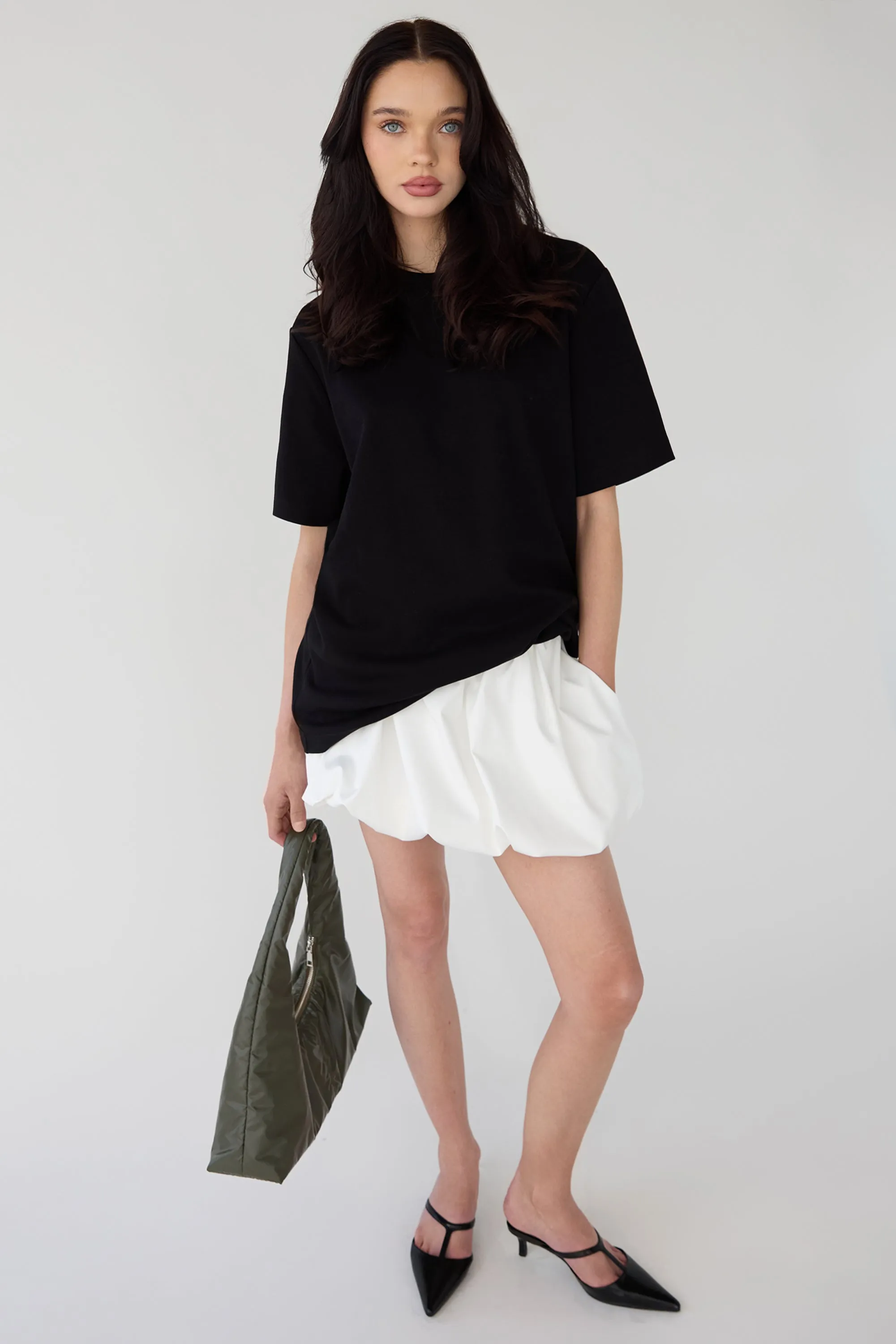 MINI BUBBLE ELASTIC SKIRT sold by OAK AND FORT