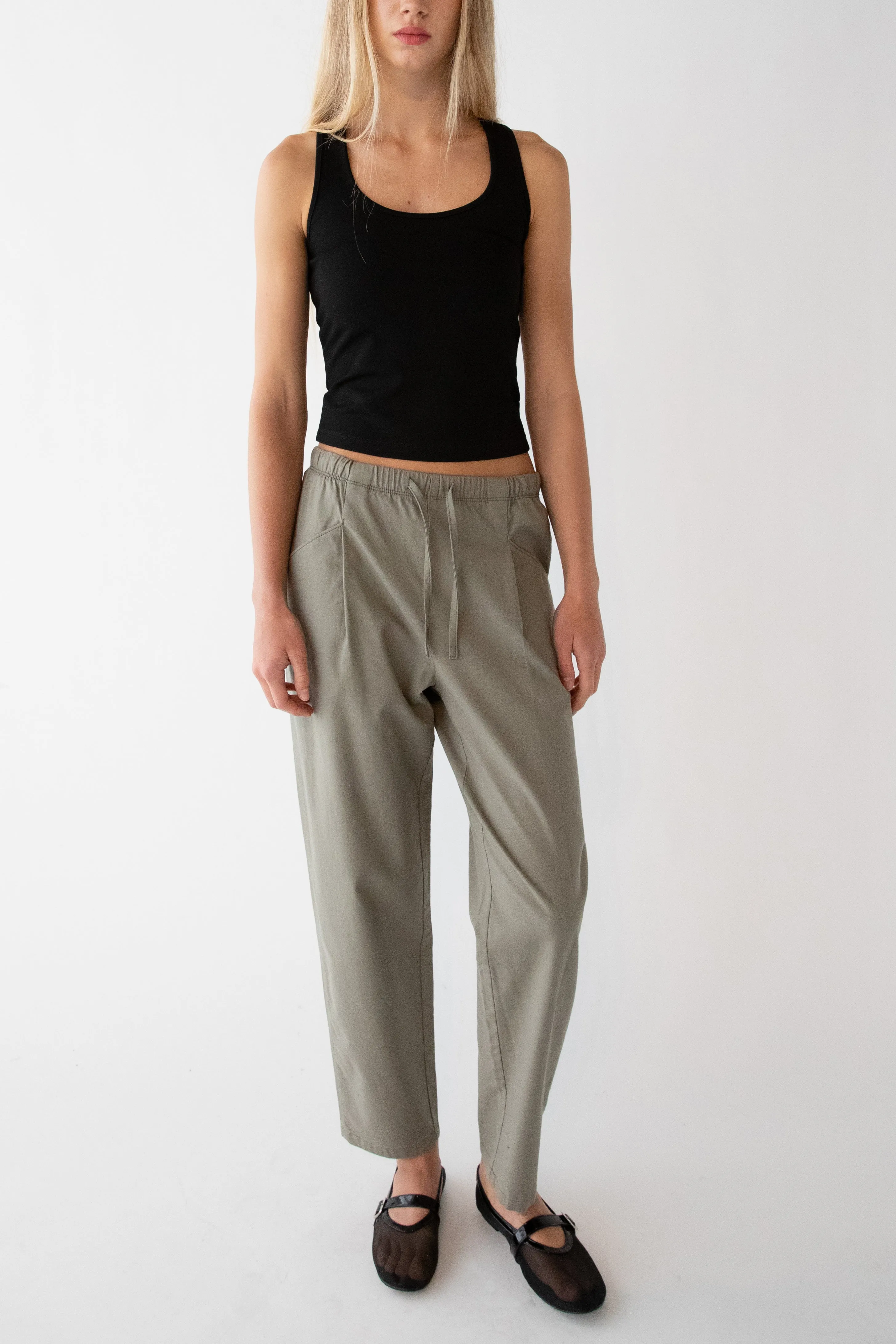 TAPERED PANT WITH DRAWSTRING WAIST sold by OAK AND FORT product image thumbnail 3