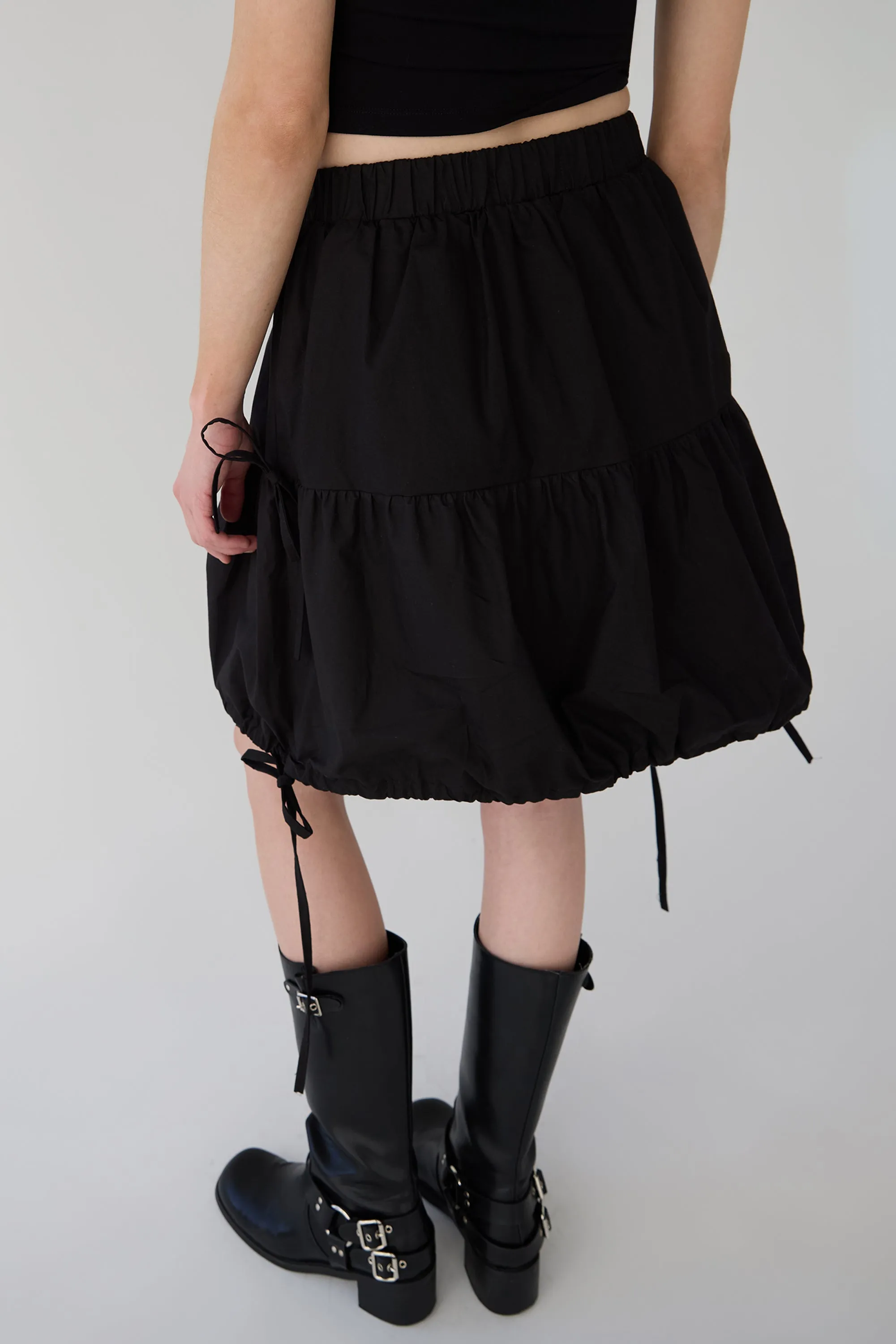 TIERED MINI SKIRT WITH BOWS sold by OAK AND FORT product image thumbnail 2