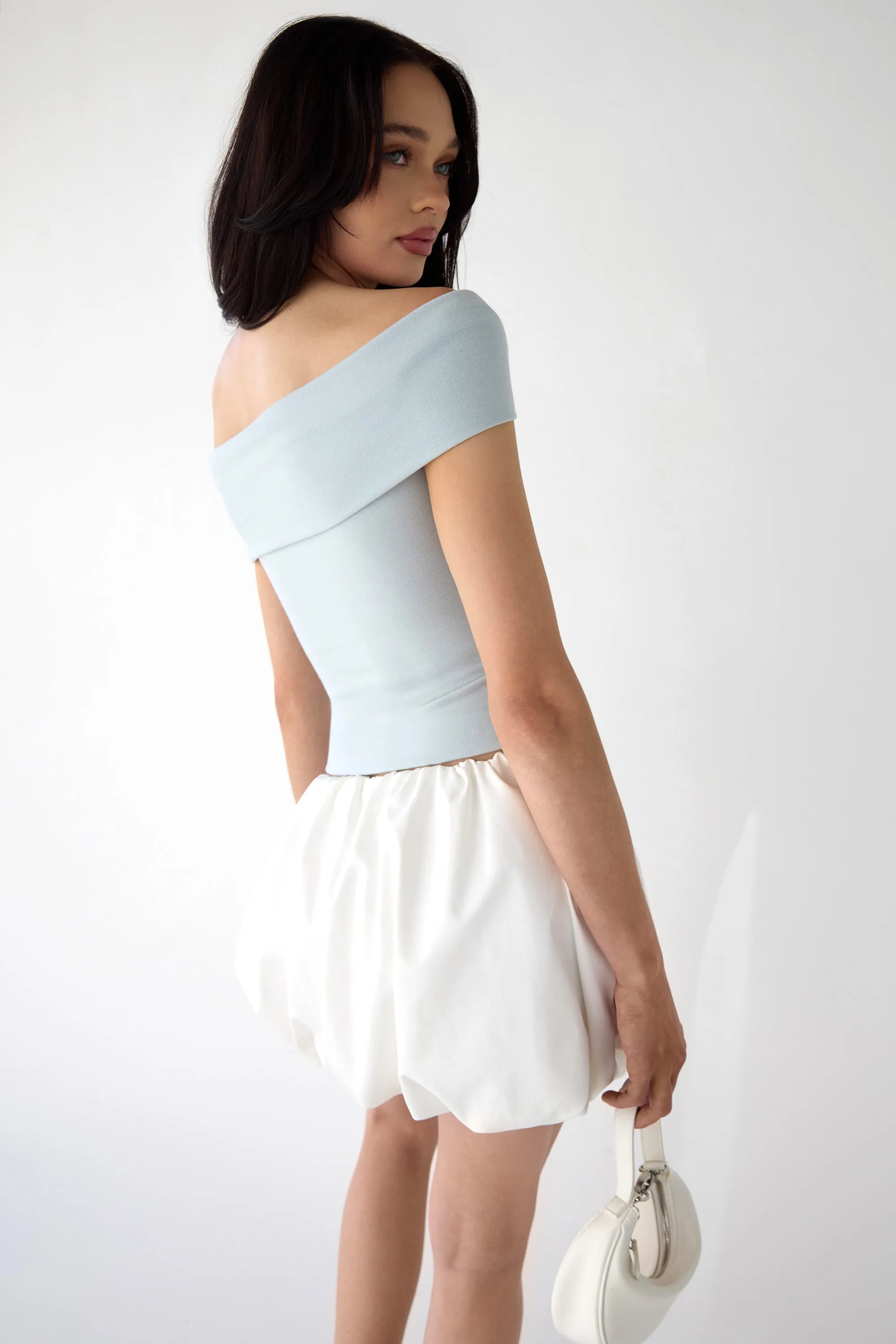OFF THE SHOULDER BOW TOP sold by OAK AND FORT product image thumbnail 2