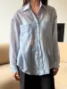 SHEER STRIPE TENCEL BUTTON UP SHIRT sold by OAK AND FORT