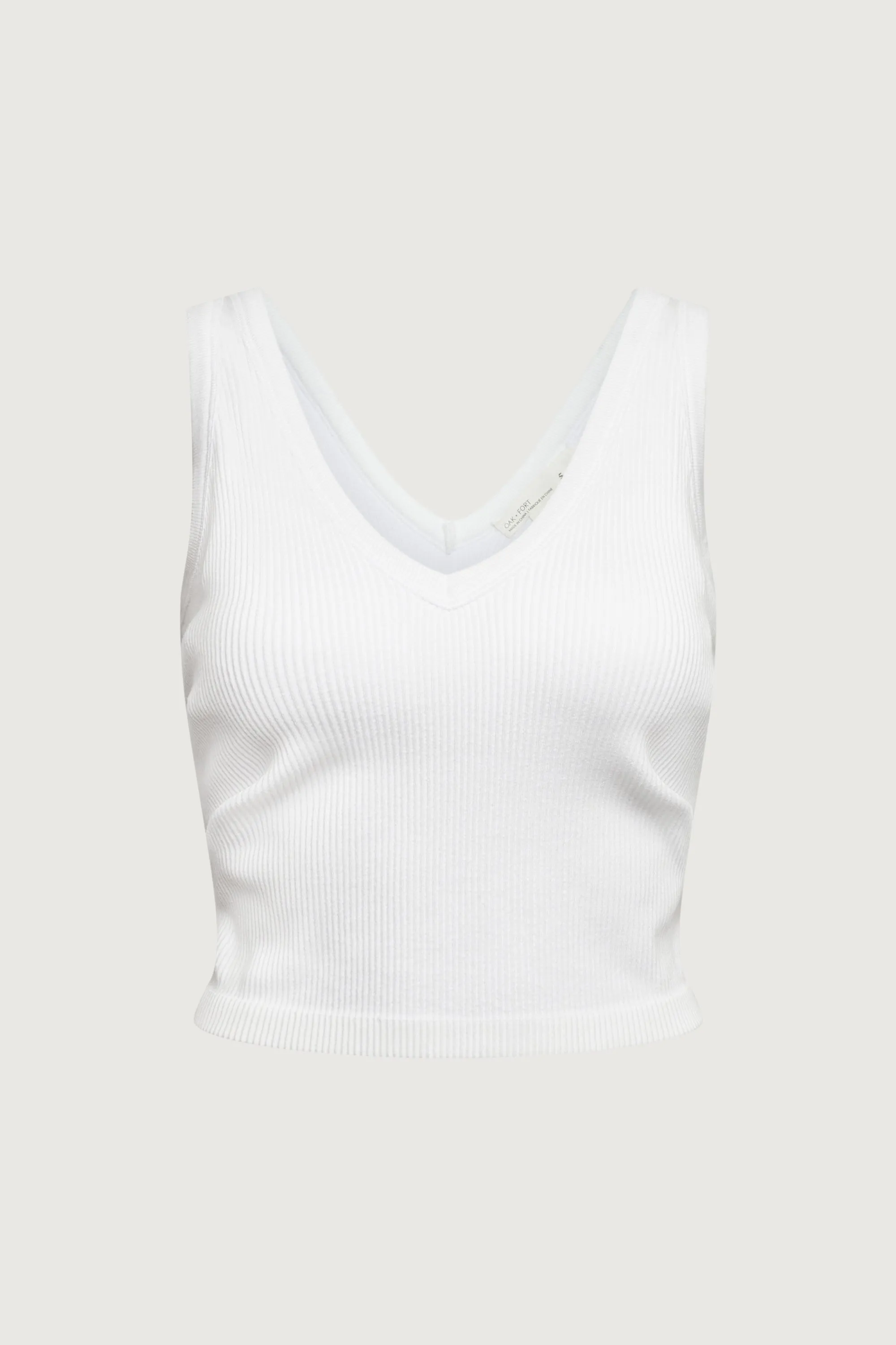 RIBBED BUILT-IN BRA TOP sold by OAK AND FORT product image thumbnail 5
