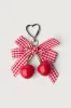 CHERRY RIBBON BAG CHARM sold by OAK AND FORT