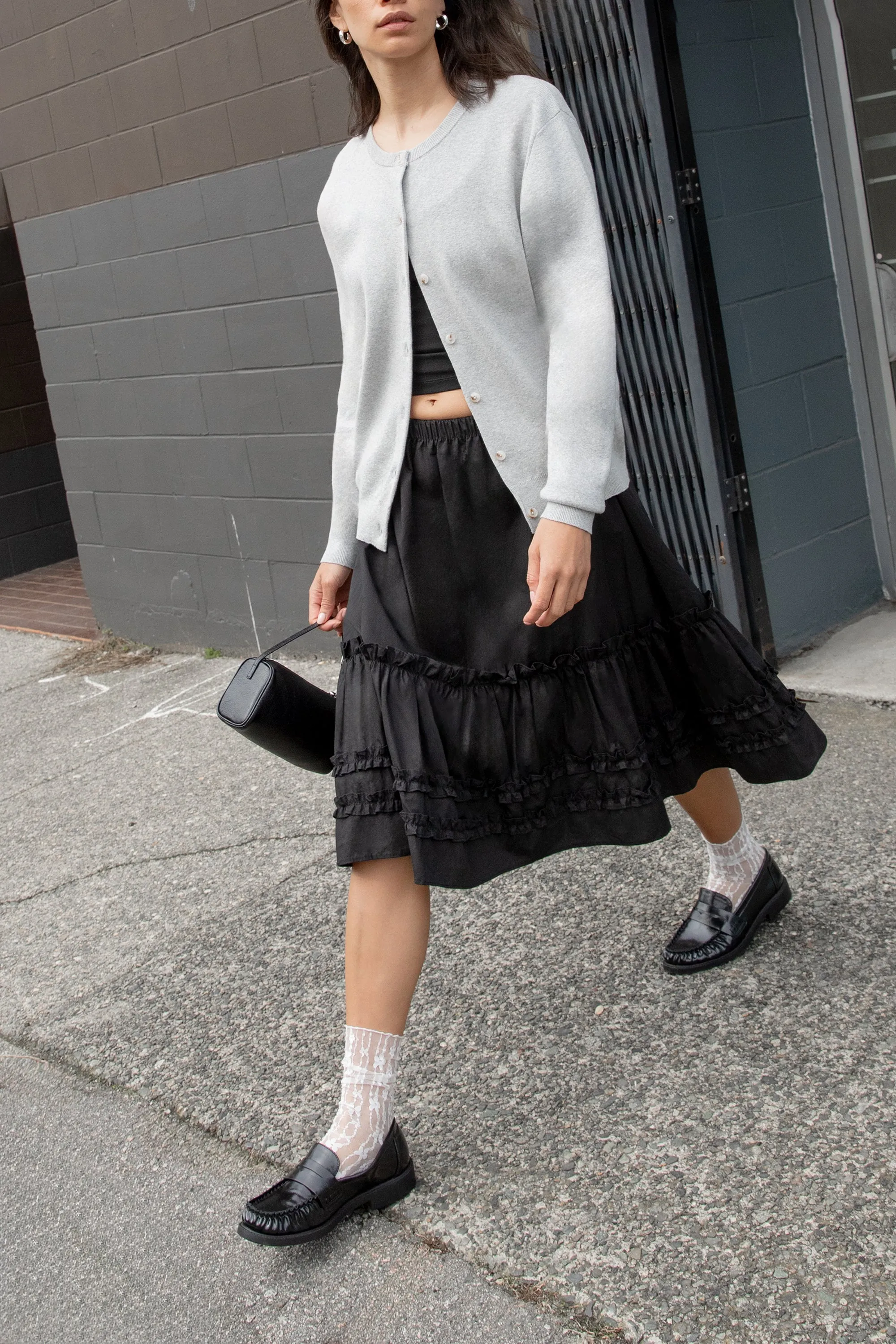 RUFFLED MIDI SKIRT sold by OAK AND FORT product image thumbnail 2