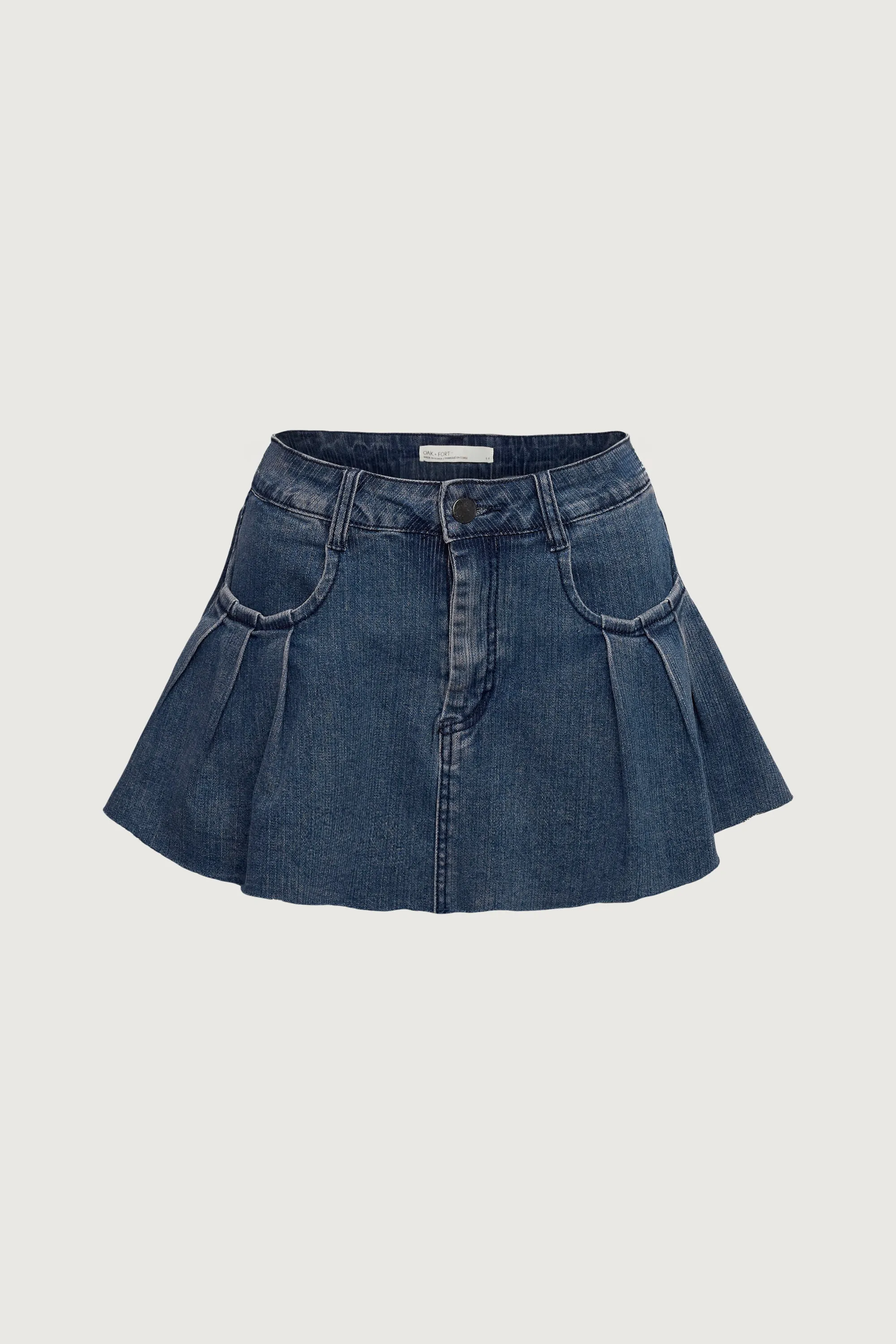DENIM CORDUROY MINI SKORT sold by OAK AND FORT product image thumbnail 5