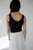 RIBBED BUILT-IN BRA TOP sold by OAK AND FORT