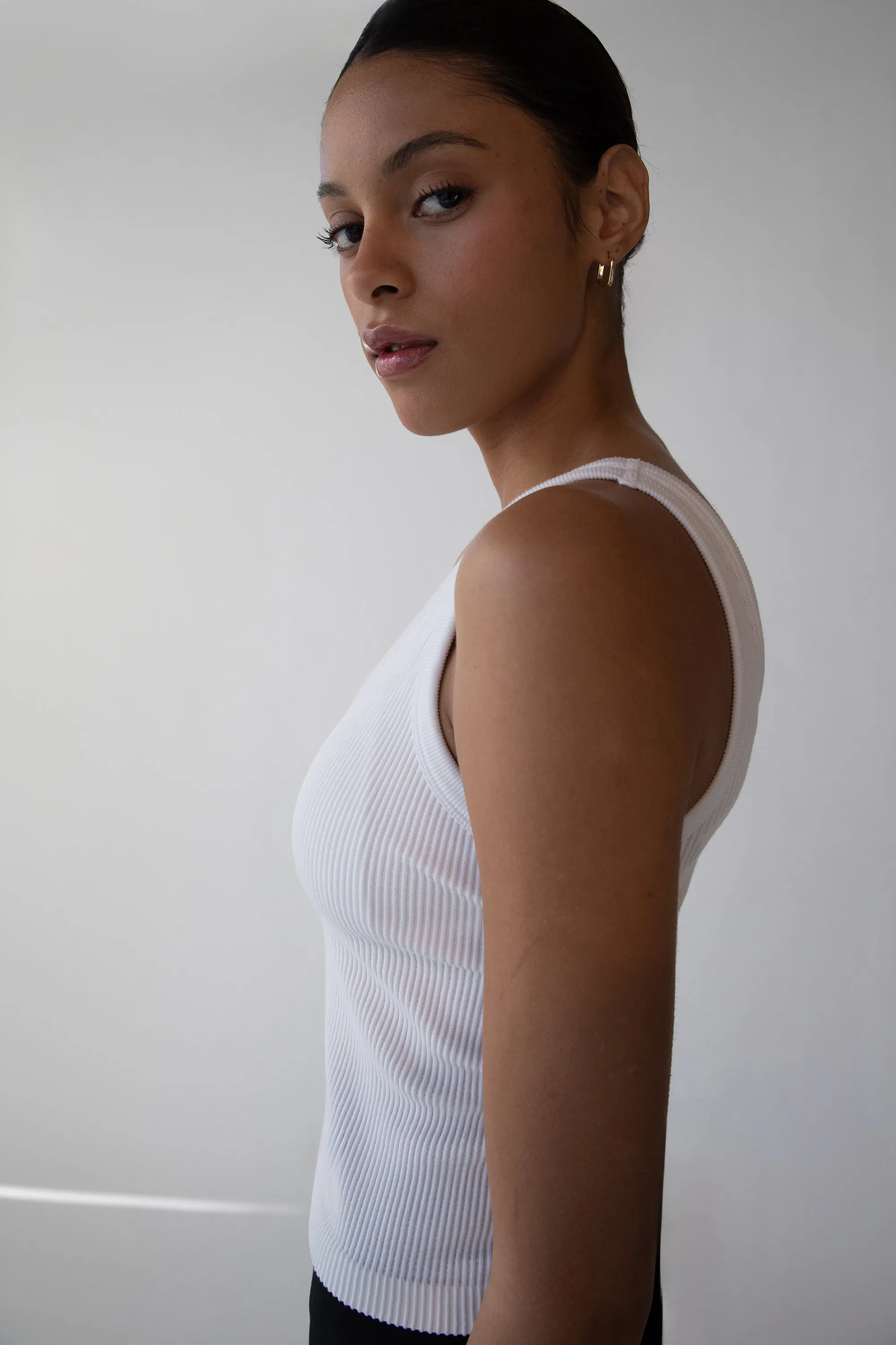 RIBBED BUILT-IN BRA TOP sold by OAK AND FORT product image thumbnail 5