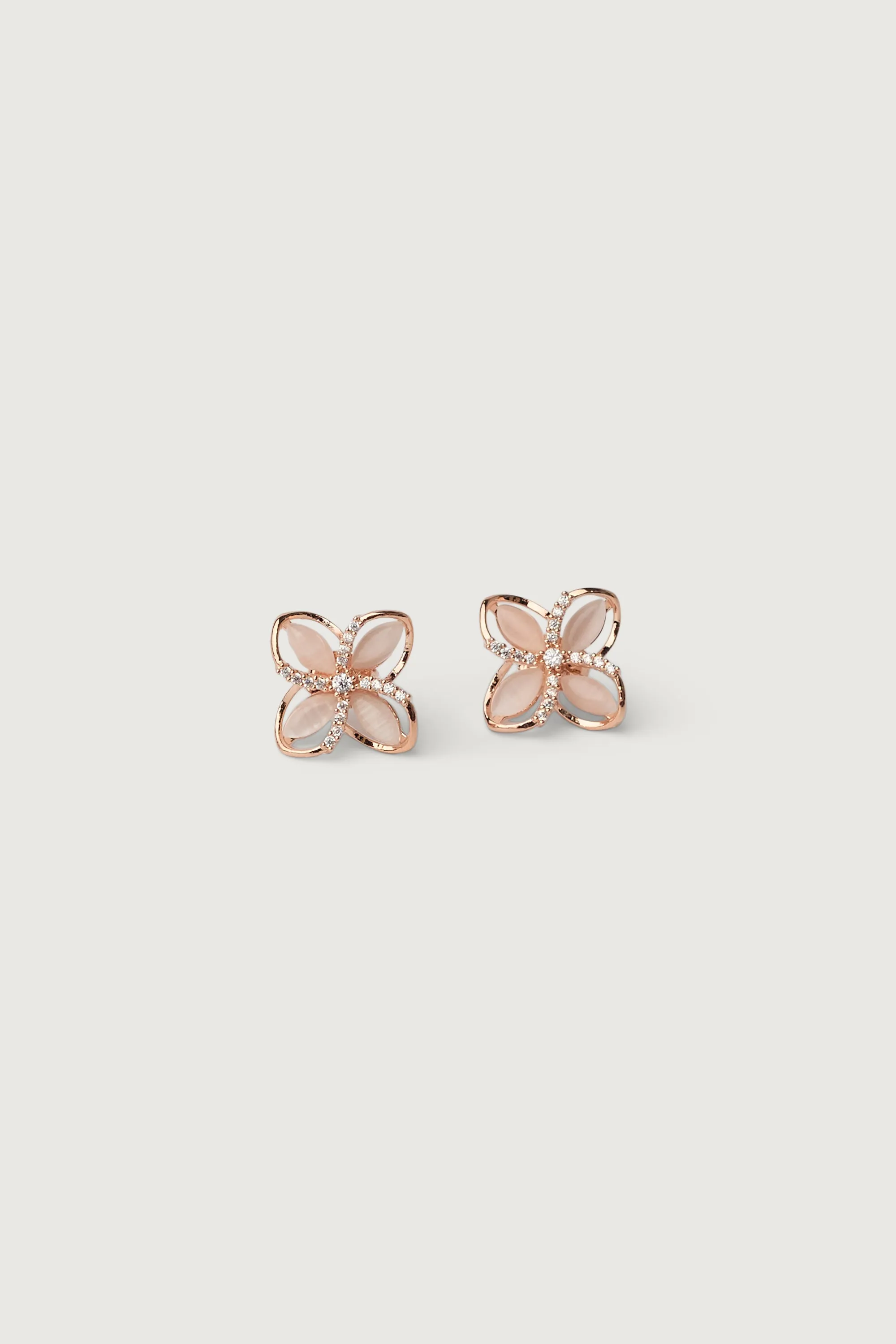 SHINY PETAL STUD EARRINGS sold by OAK AND FORT