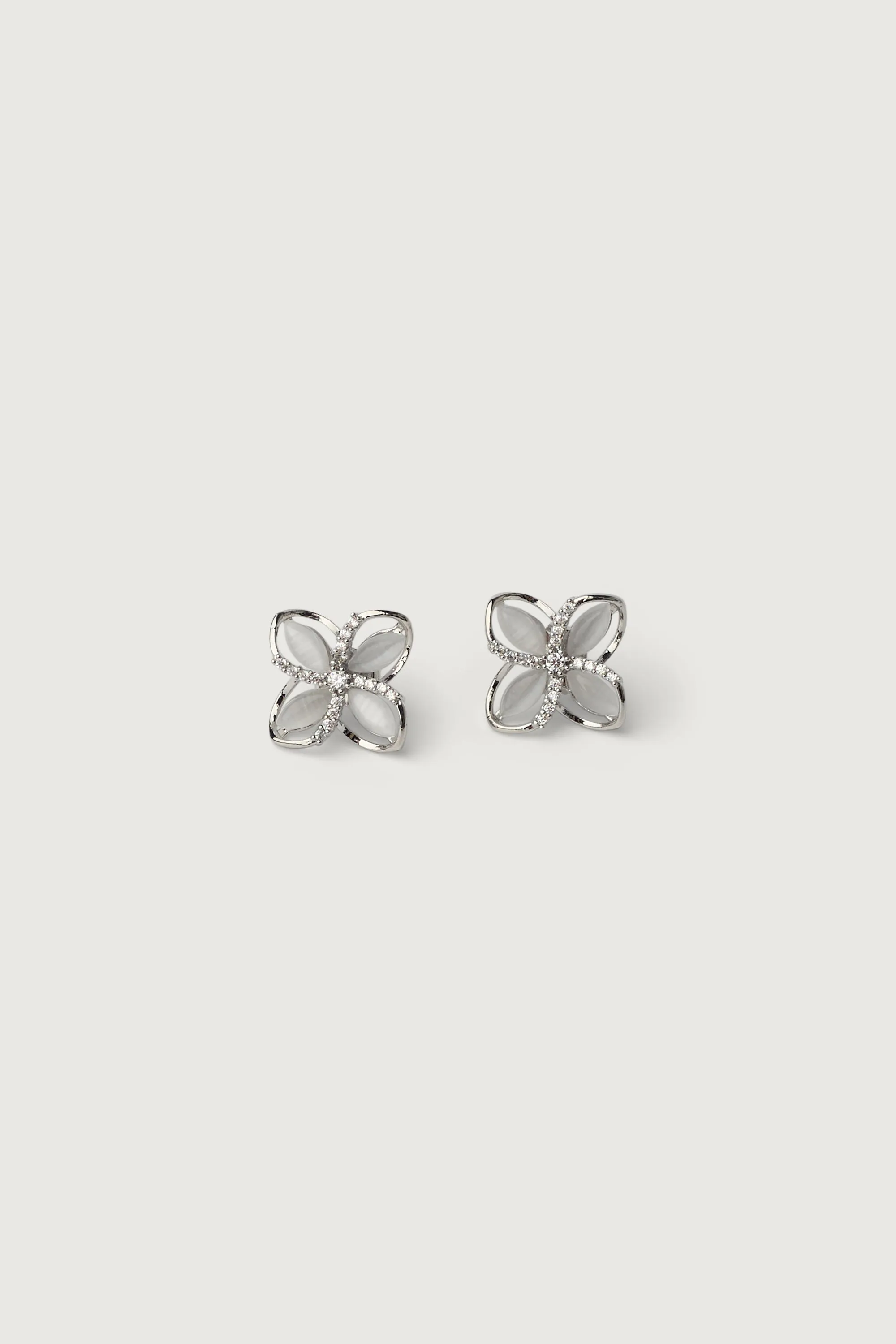 SHINY PETAL STUD EARRINGS sold by OAK AND FORT product image thumbnail 2