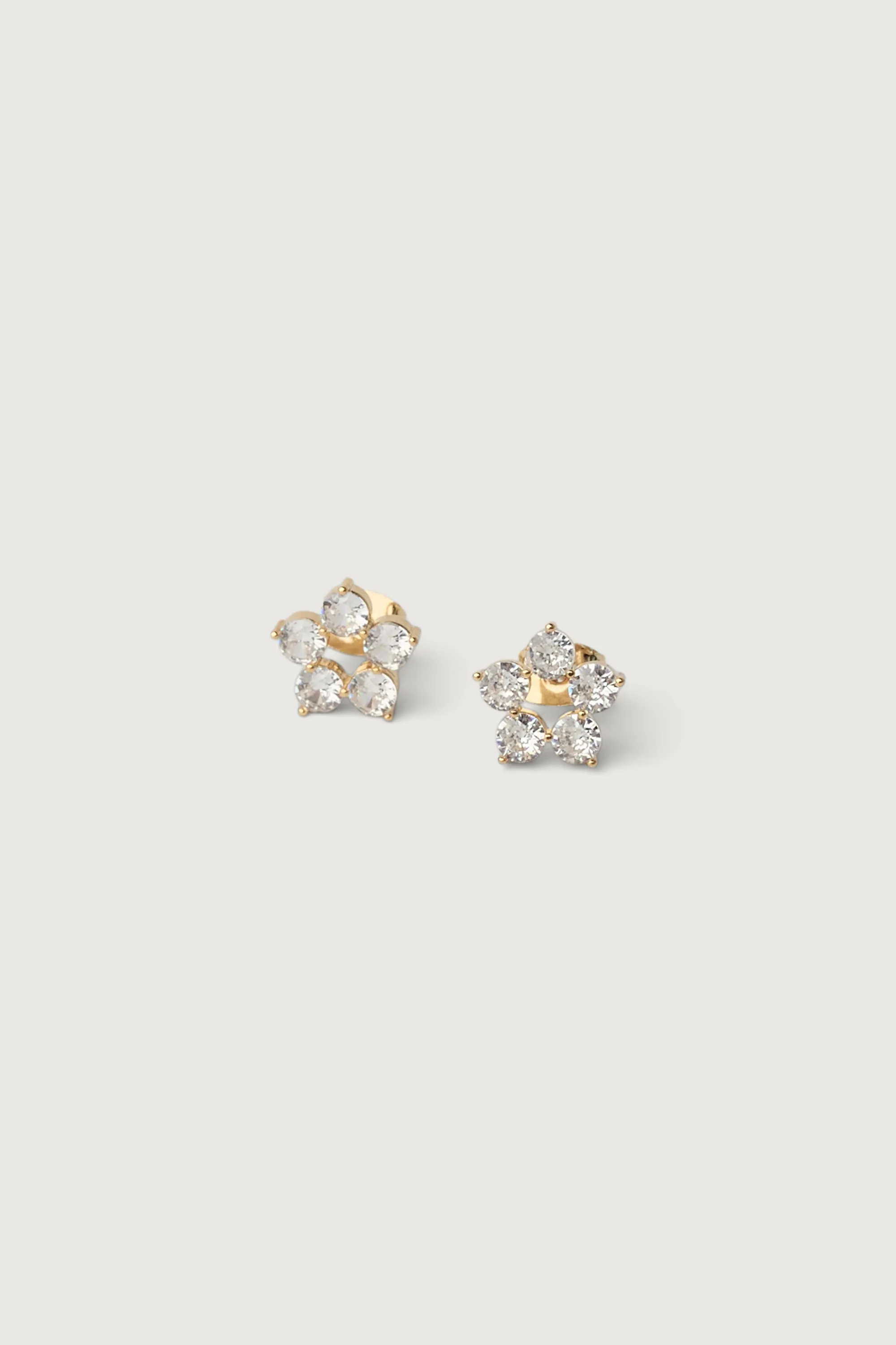 CRYSTAL FLOWER STUD EARRINGS sold by OAK AND FORT