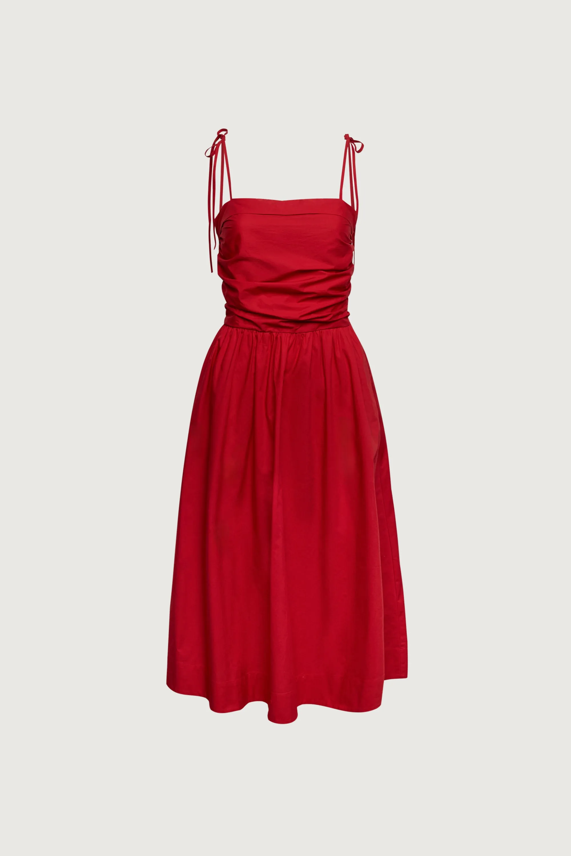 COTTON POPLIN SQUARE NECK MIDI DRESS sold by OAK AND FORT product image thumbnail 5