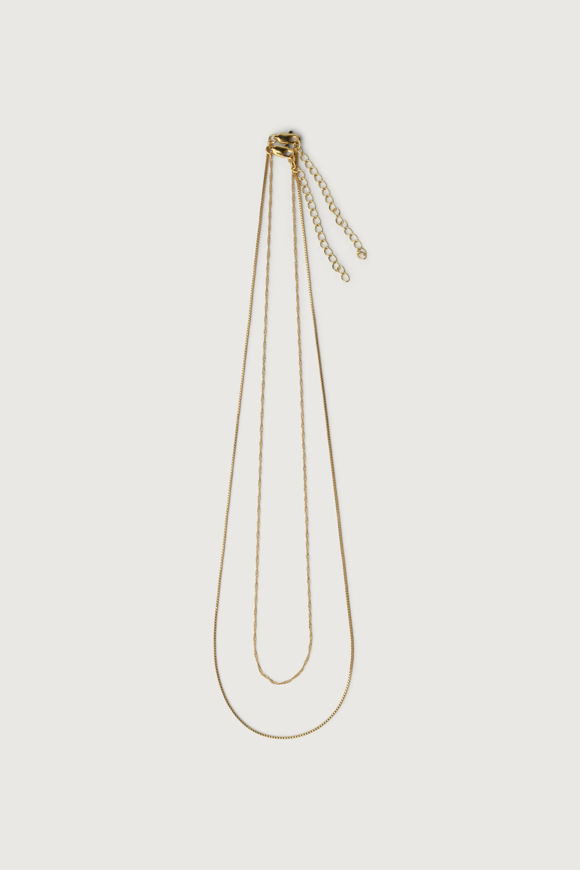 MINIMAL LAYERED CHAIN NECKLACE sold by OAK AND FORT