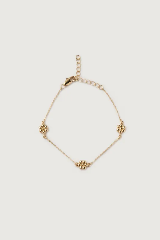 FLOWER ROLO CHAIN BRACELET sold by OAK AND FORT