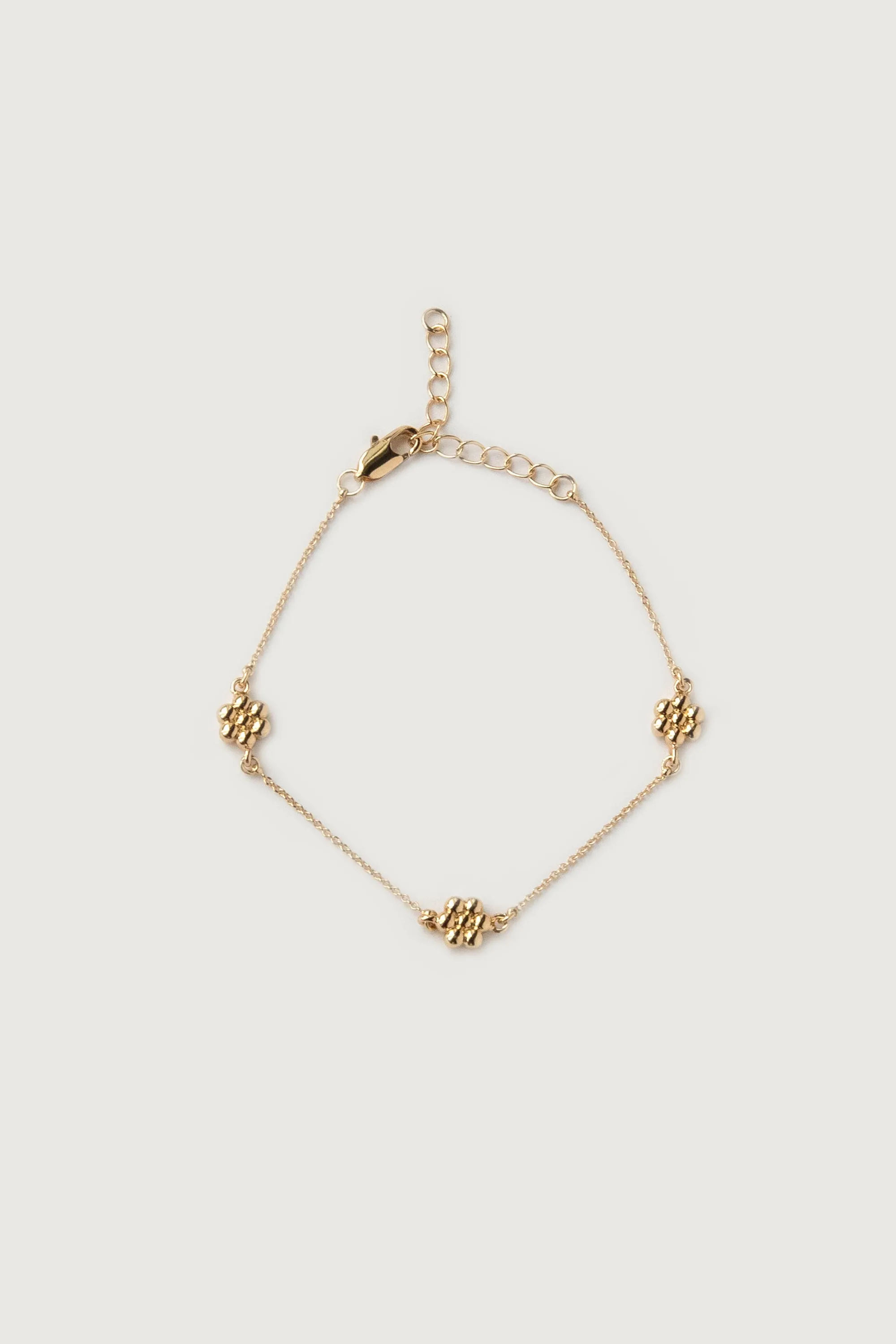FLOWER ROLO CHAIN BRACELET sold by OAK AND FORT